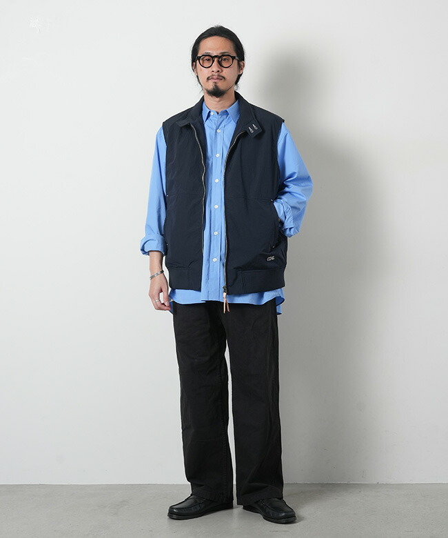 SUAS412]nanamica(ナナミカ) Zip Up Wind Vest ジップアップウィンド