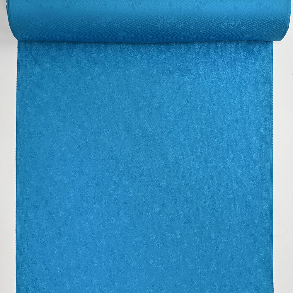 仕立なしでお届け※【SALE】【反物のみ】色無地 正絹 反物 着尺 青