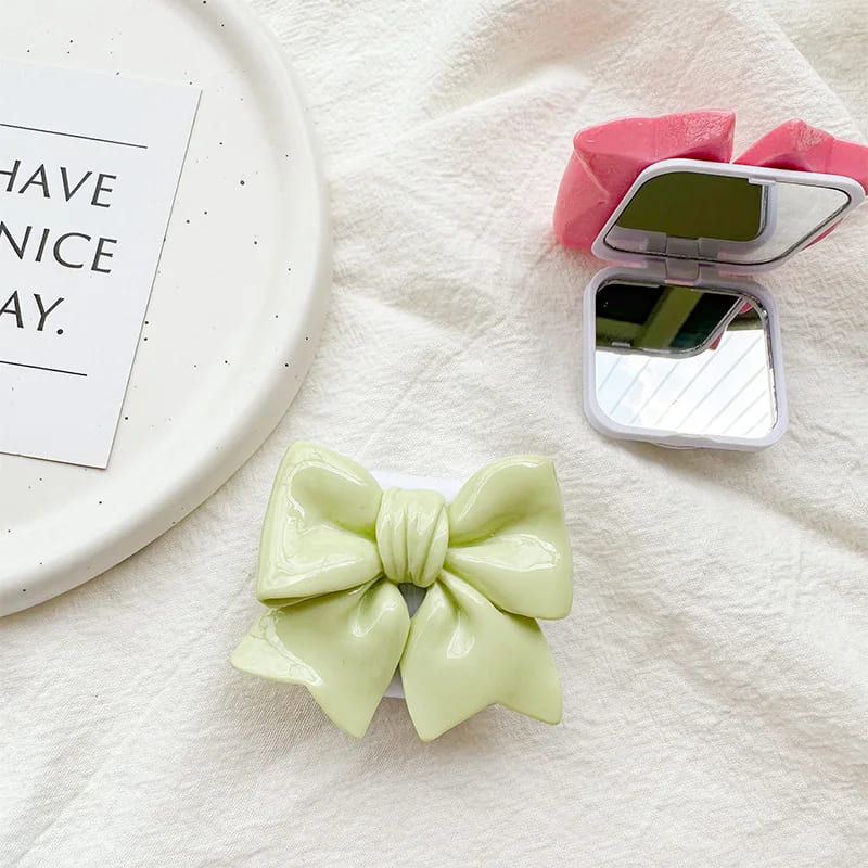 楽天市場】スマホグリップ 韓国 リボン かわいい ミラー おしゃれ