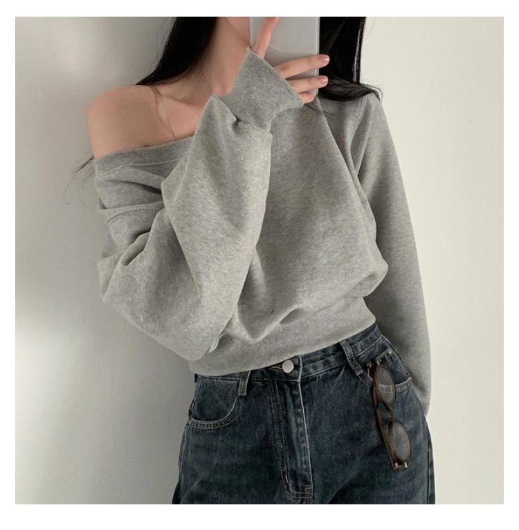 楽天市場】オフショルスウェット レディース トップス 長袖 スウェット