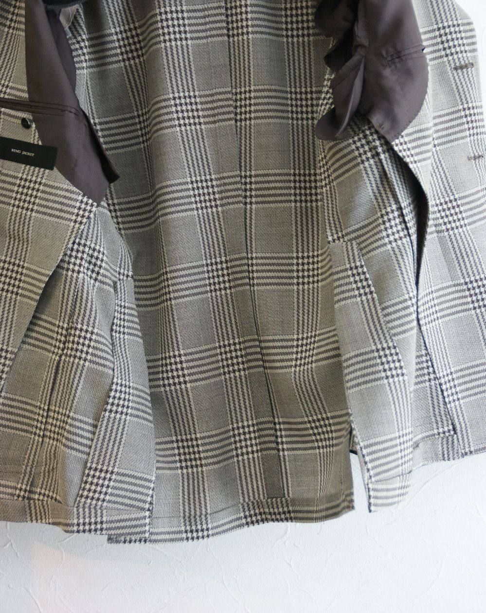 RING JACKET - アイスバルーン グレンチェック ウール ジャケット(春夏