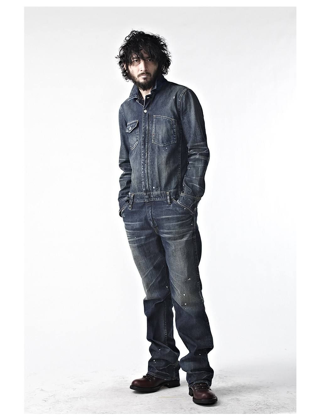 ISAMU KATAYAMA BACKLASH - CAROLINAストレッチデニム+ピッグスエード