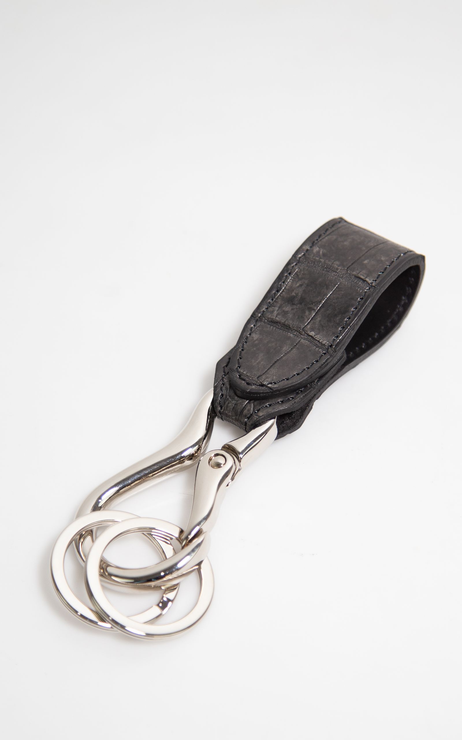 ISAMU KATAYAMA BACKLASH - CROCODILE KEY RING / スミ | Tempt