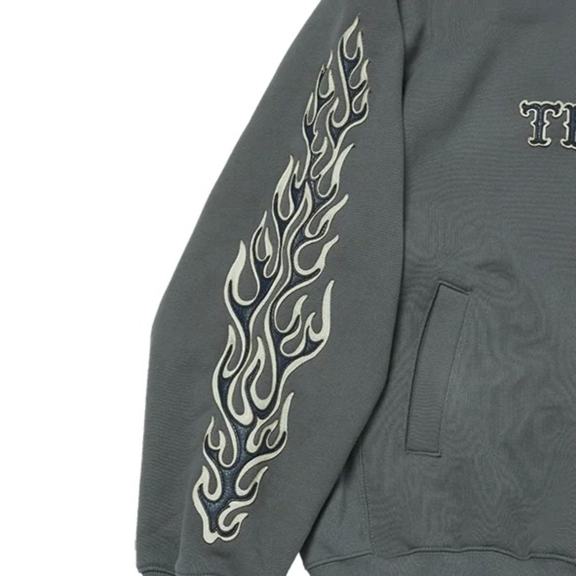 Thug Club - 【残り一点】Leather Flame Hoodie | ACRMTSM ONLINE STORE