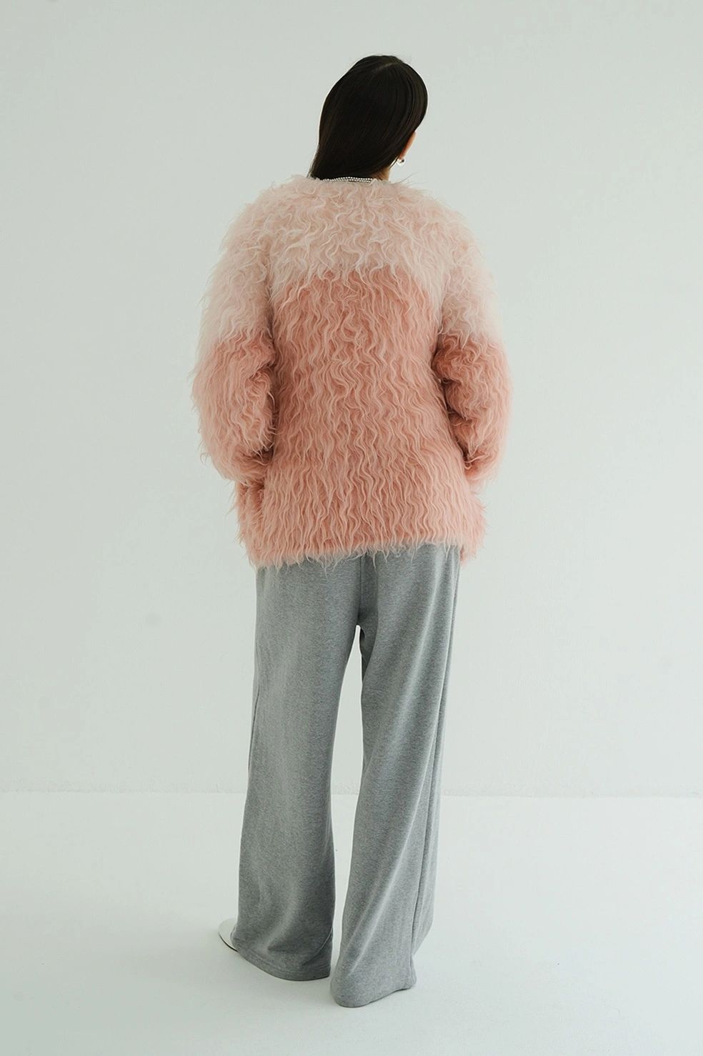 CLANE - シャギーニットカーディガン - BI COLOR SHAGGY KNIT CARDIGAN