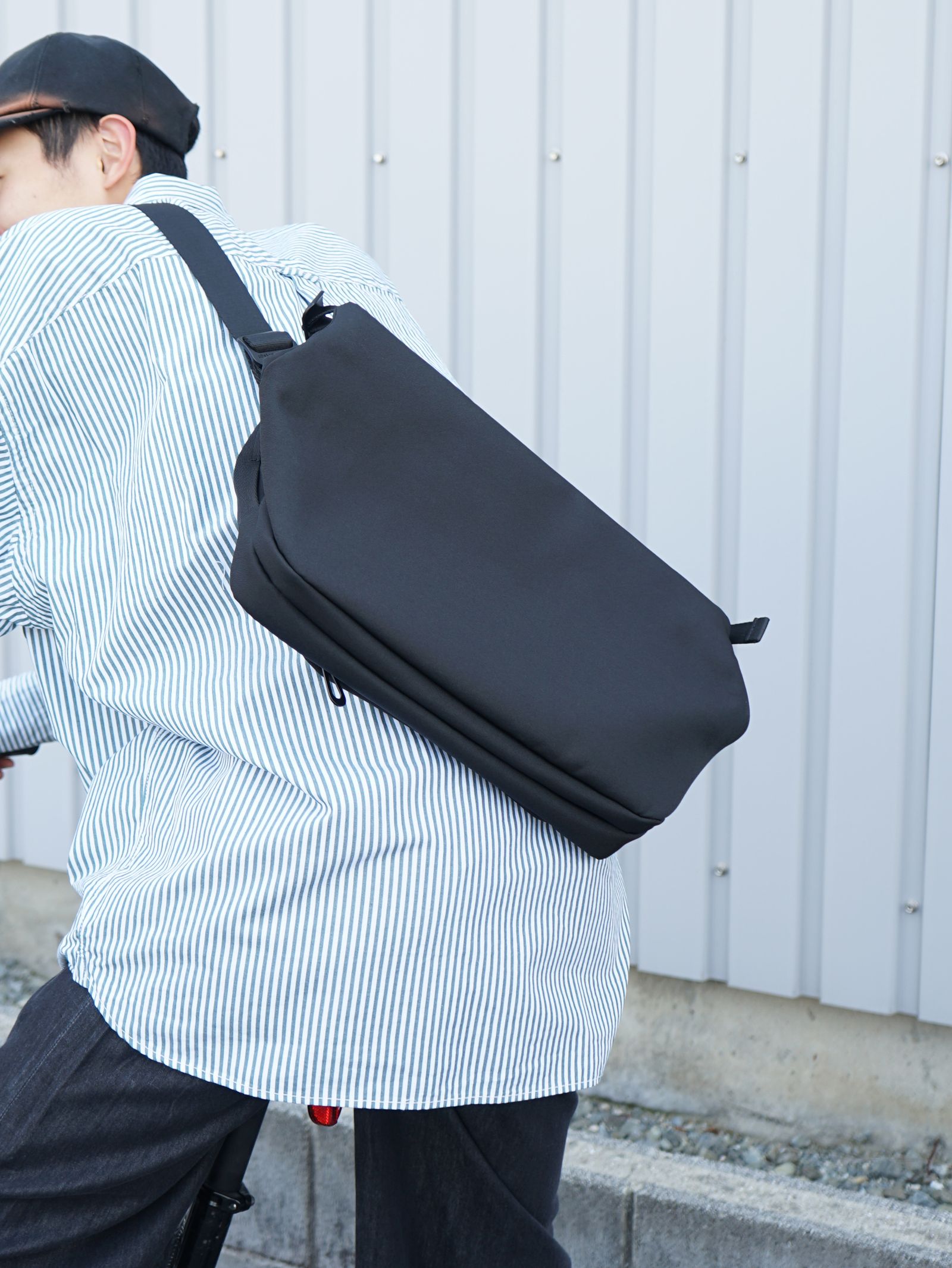 cote&ciel - RISS - ECO YARN Black - メッセンジャー / ボディバッグ