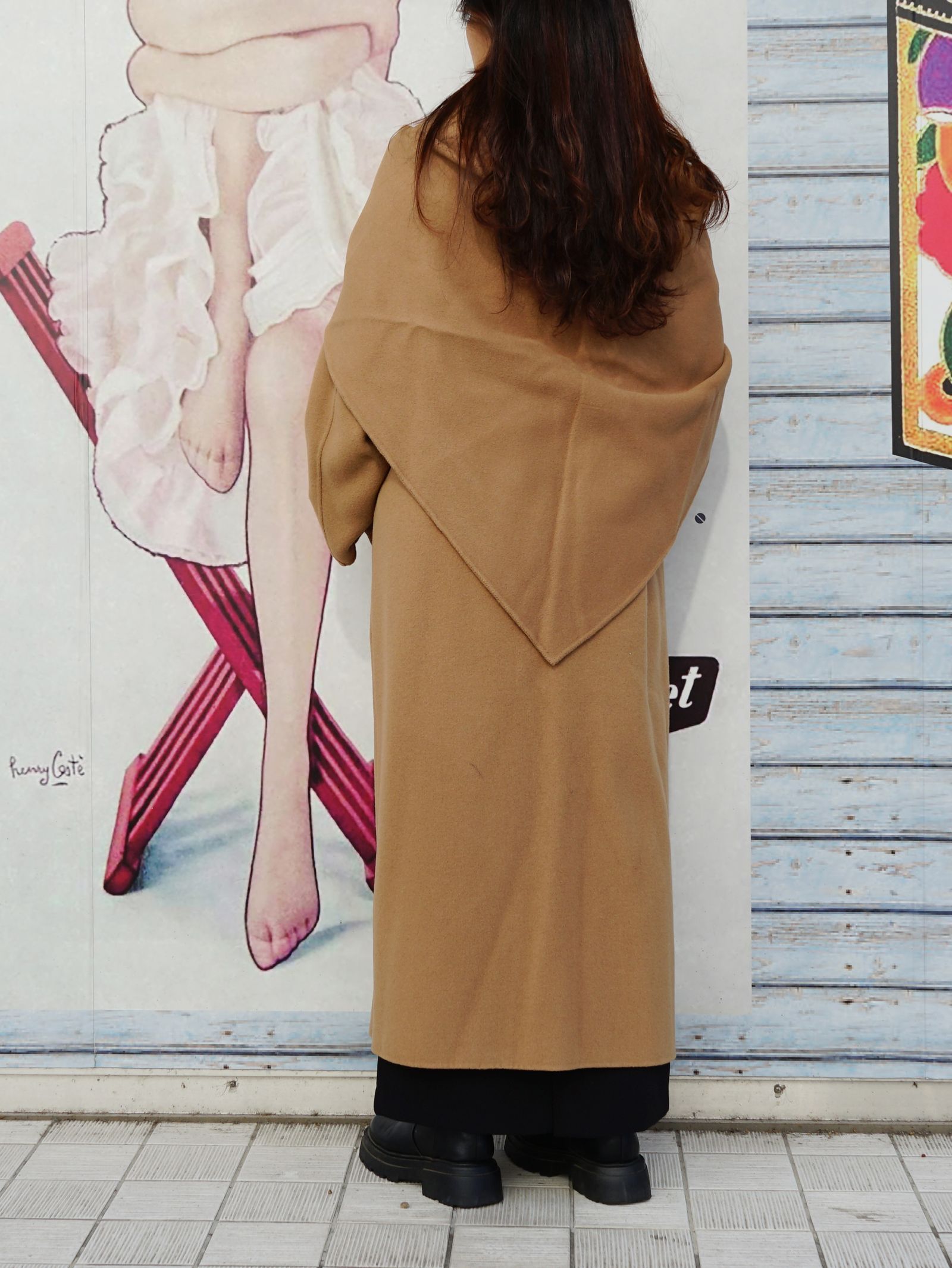 ETRE TOKYO - リバーストールロングコート - BEIGE | ADDICT WEB SHOP