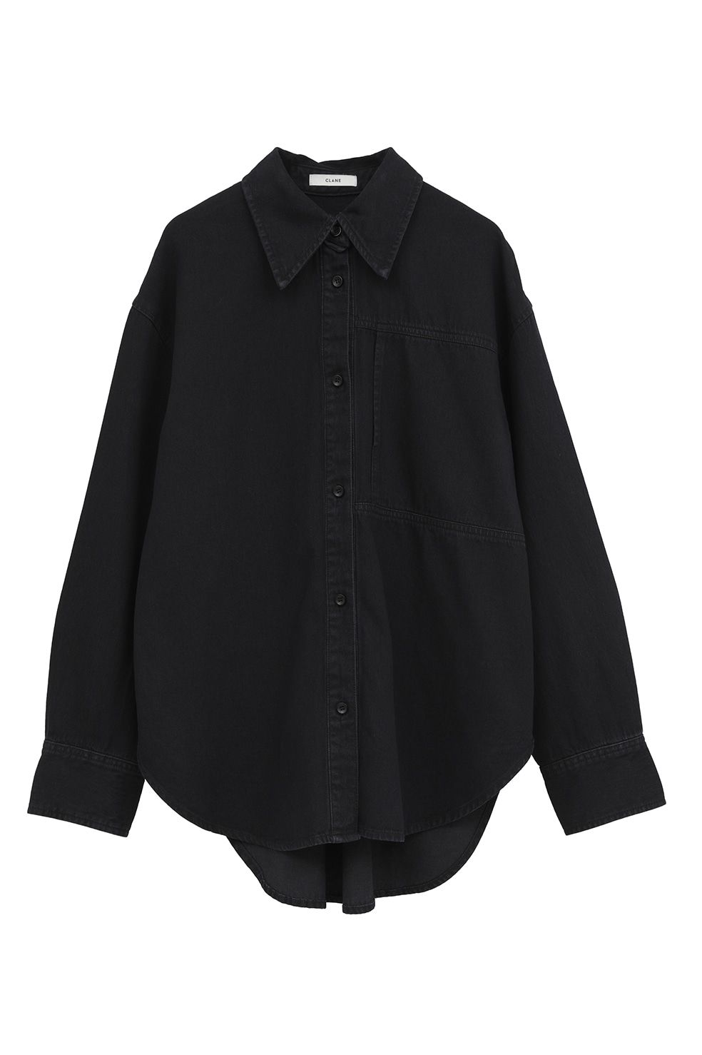 CLANE - コンパクトデニムシャツ | COMPACT DENIM SHIRTS (BLACK