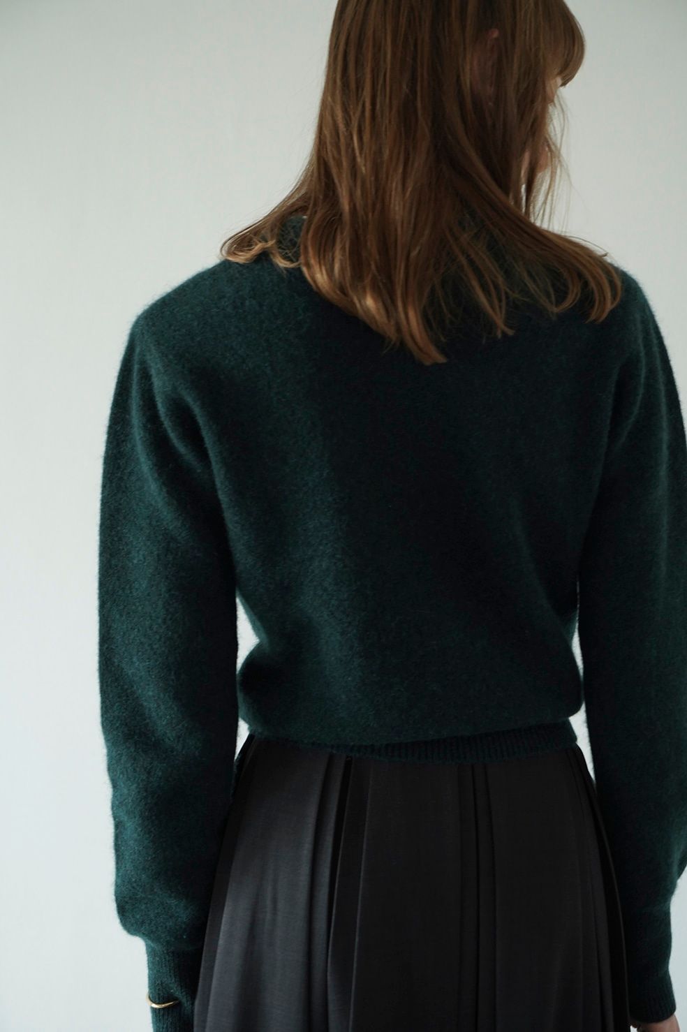 CLANE - ダブルフェイス ヤク ニットトップス - W FACE HALF ZIP YAK