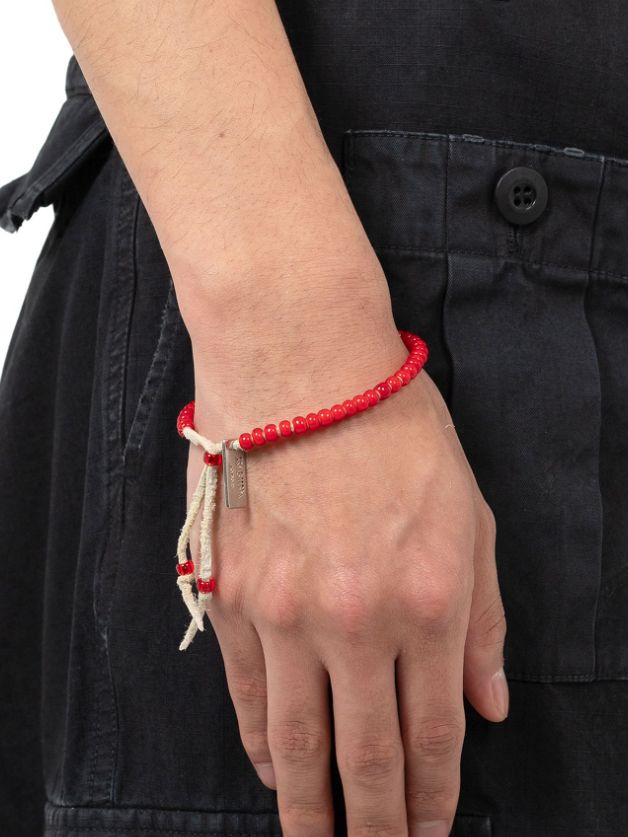 KAMIYA - GLASS BEADED BRACELET- グラスビーズブレスレット - AQUA