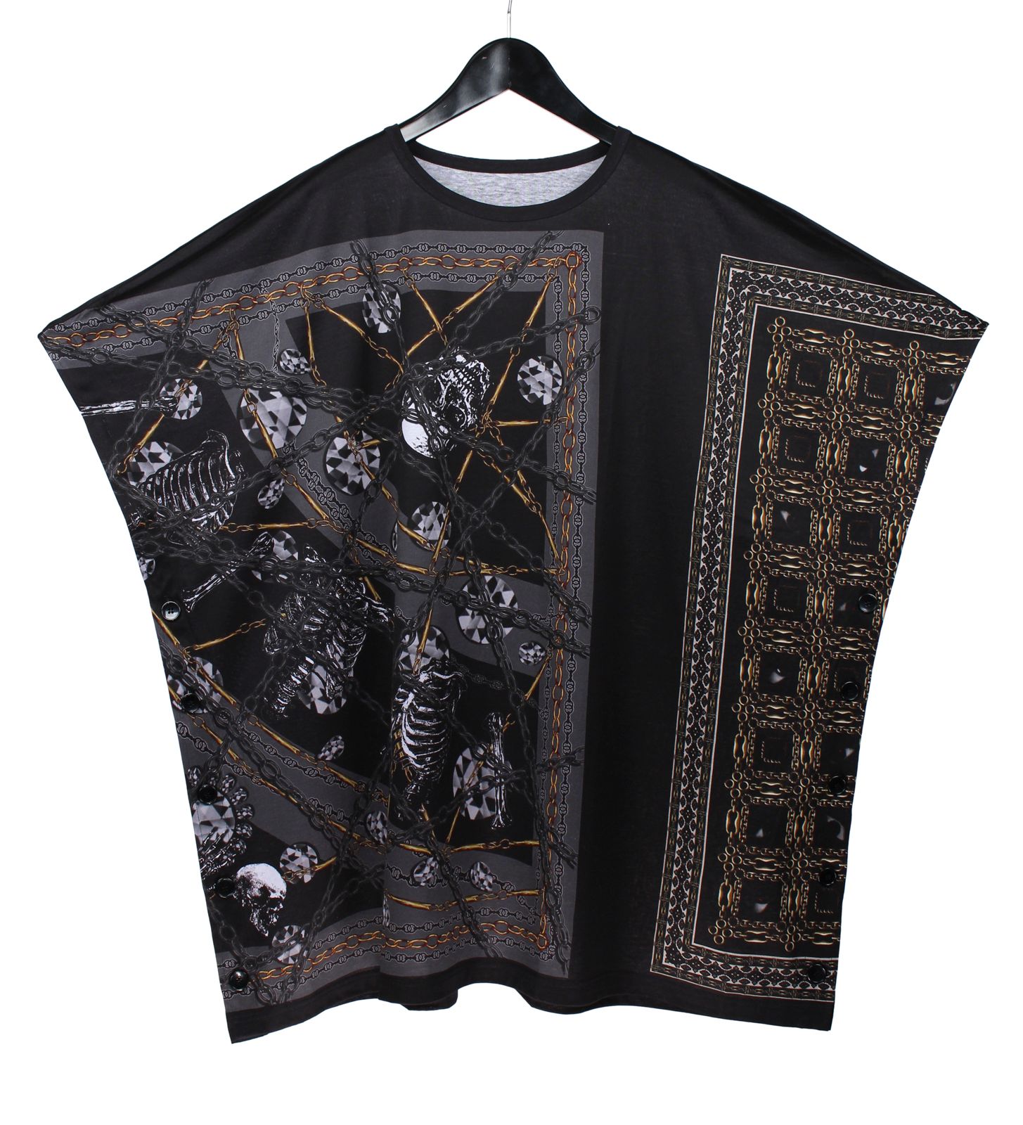 Ground Y - Ground Y | Poncho cut and sew / 半袖 ポンチョ (ユニ