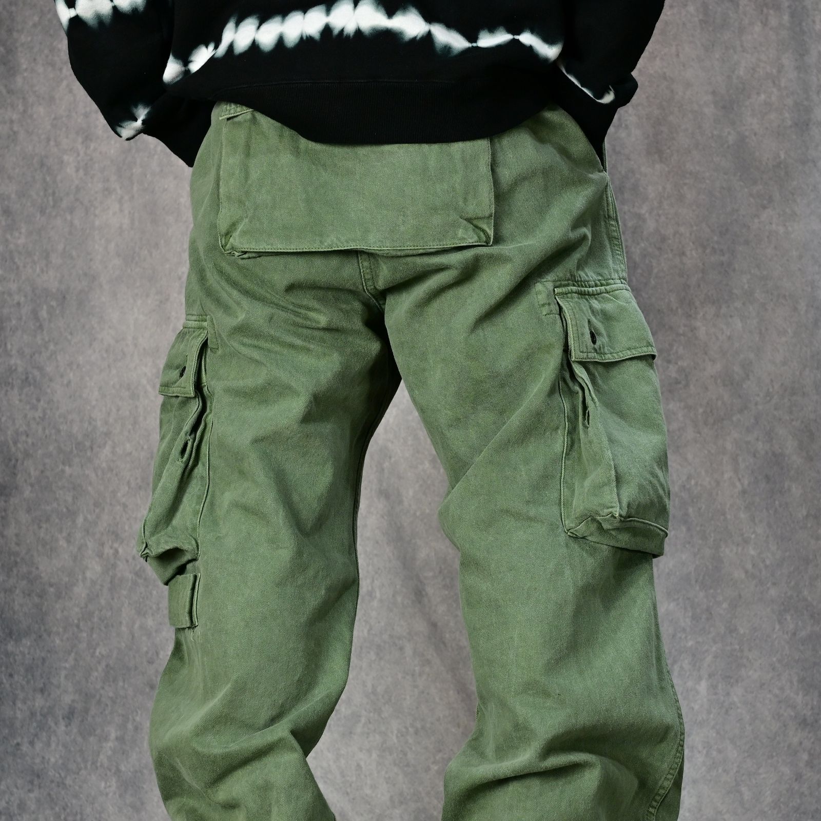 MINEDENIM - Denim Wide Cargo PS （KHA） / デニム ワイド カーゴ