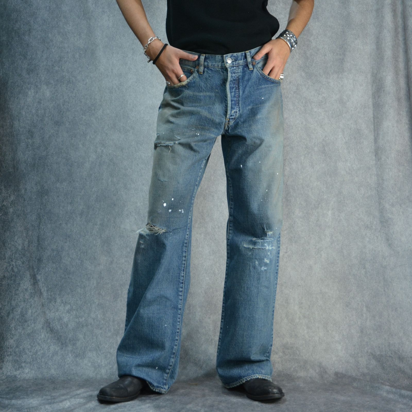 MINEDENIM - W.Straight 5pocket （USS） / ワイド ストレート デニム