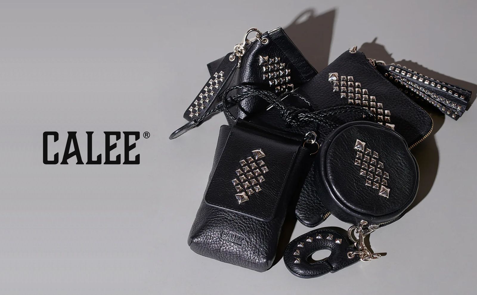 CALEE - キャリー 革小物（財布、キーホルダー、ベルト、バッグ) 通販