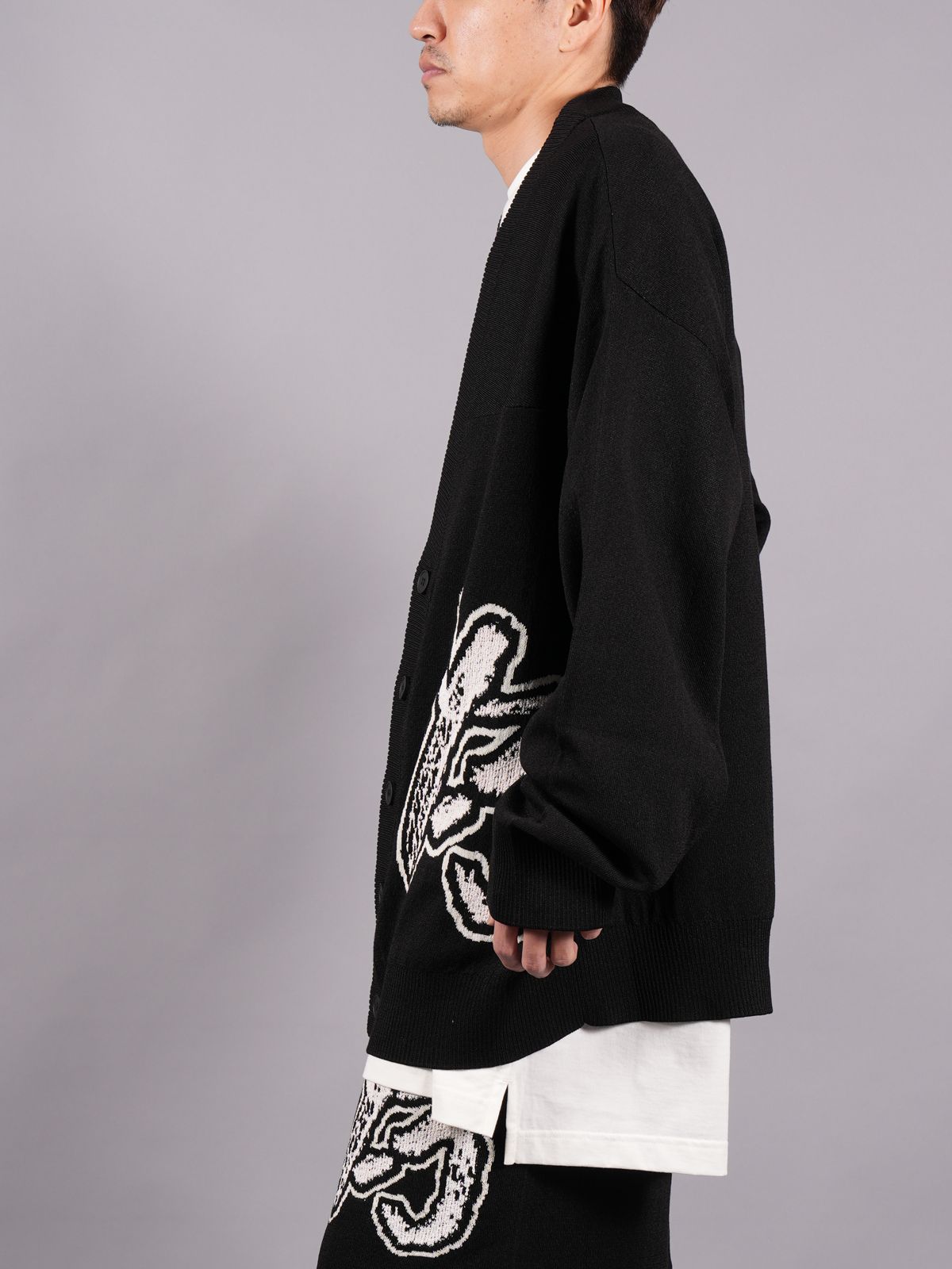 Y-3 - LOGO KNIT CARDIGAN / ロゴ ニット カーディガン (ブラック