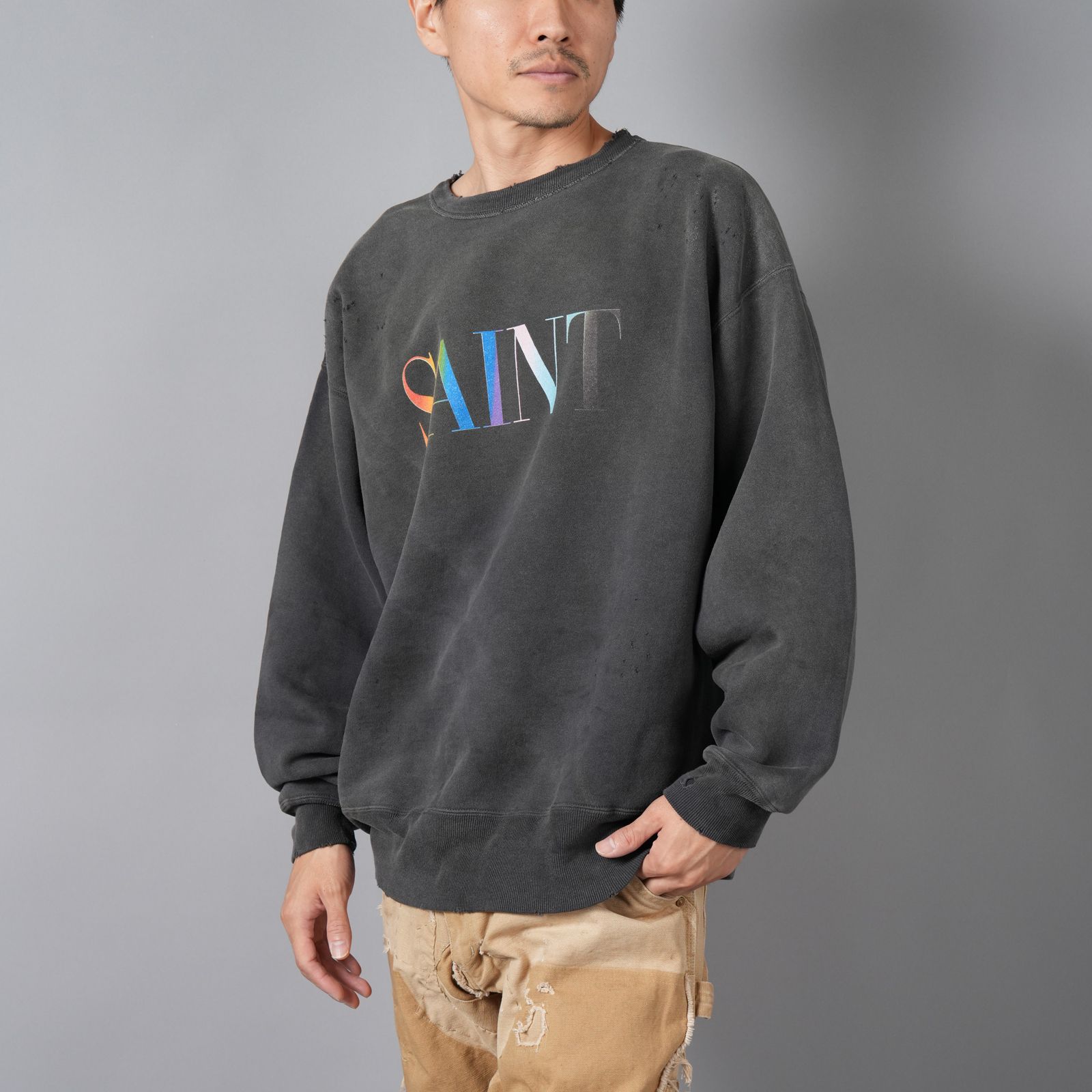 SAINT M×××××× - 【ラスト1点】SM-YS1-0000-030 / CREW SWT / RAINBOW