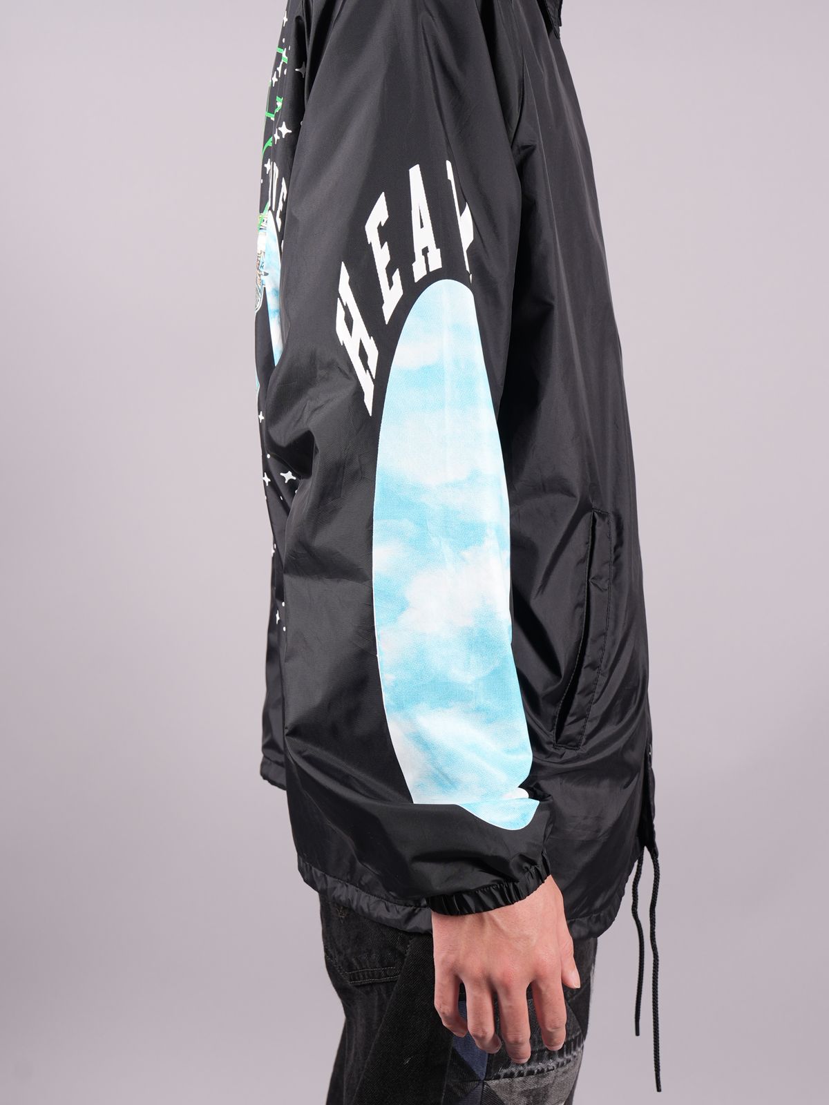 SAINT M×××××× - SM-A22-0000-082 / VL_COACH JACKET / SKULL / BK