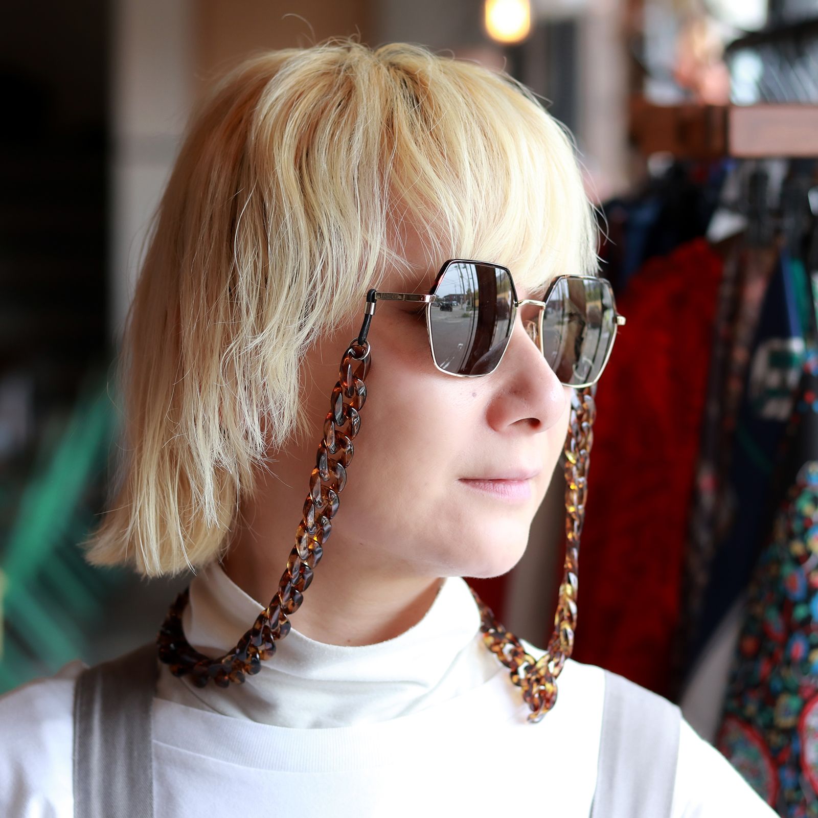 HAVE A LOOK - 「Chunky Chain」グラスチェーン tortoise | corne/コルネ