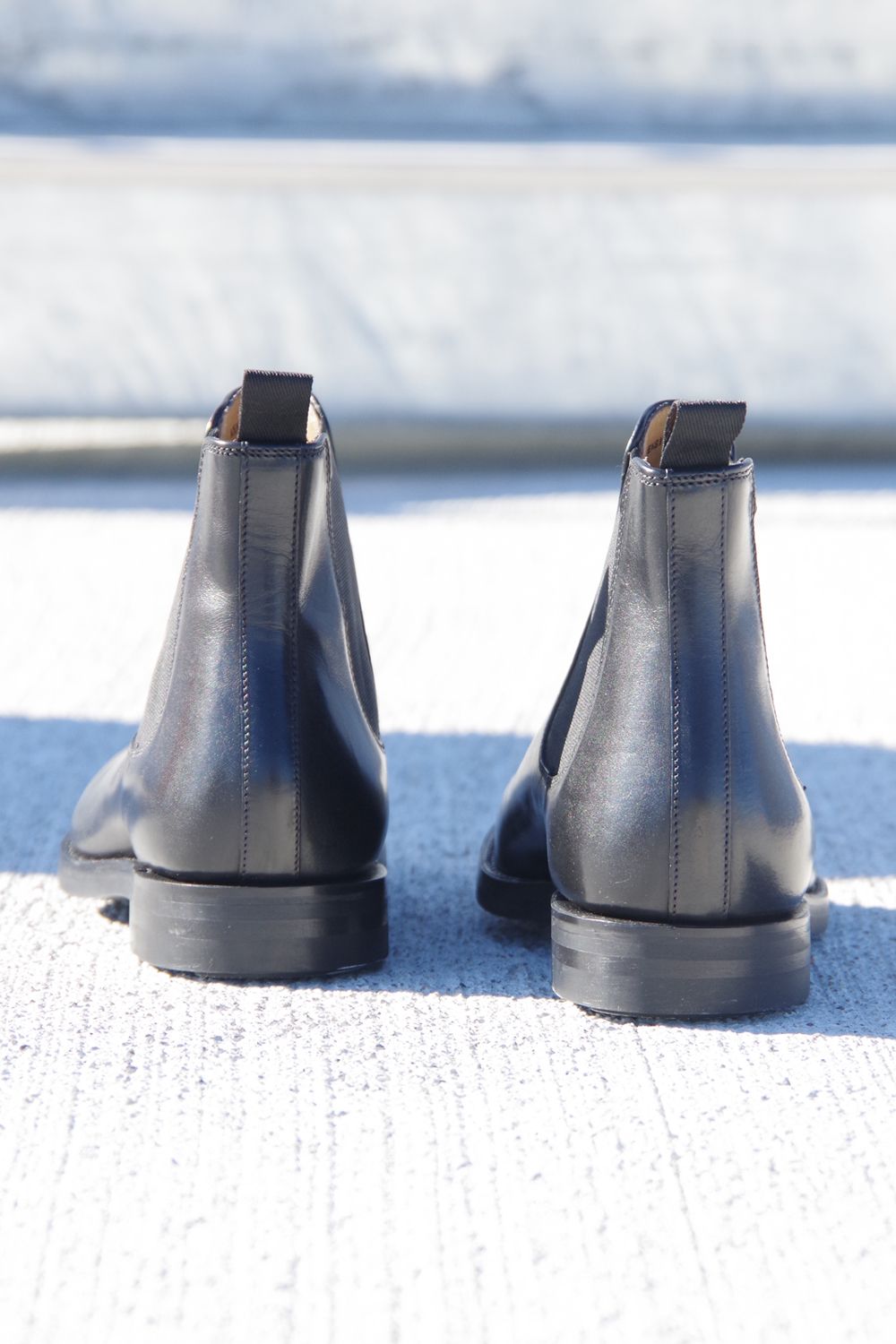 HARROGATE - KENSINGTON / サイドゴアブーツ フレンチカーフ ブラック