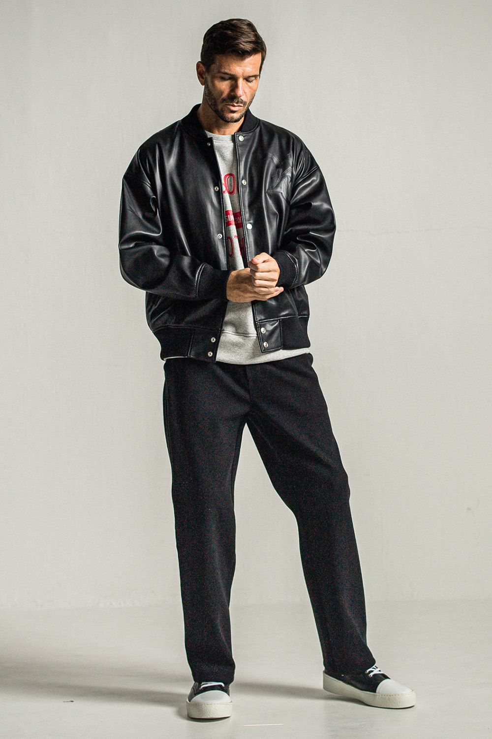 13WE345 RESOUND CLOTHING スタジャン 牛革 RESOUND CLOTHING