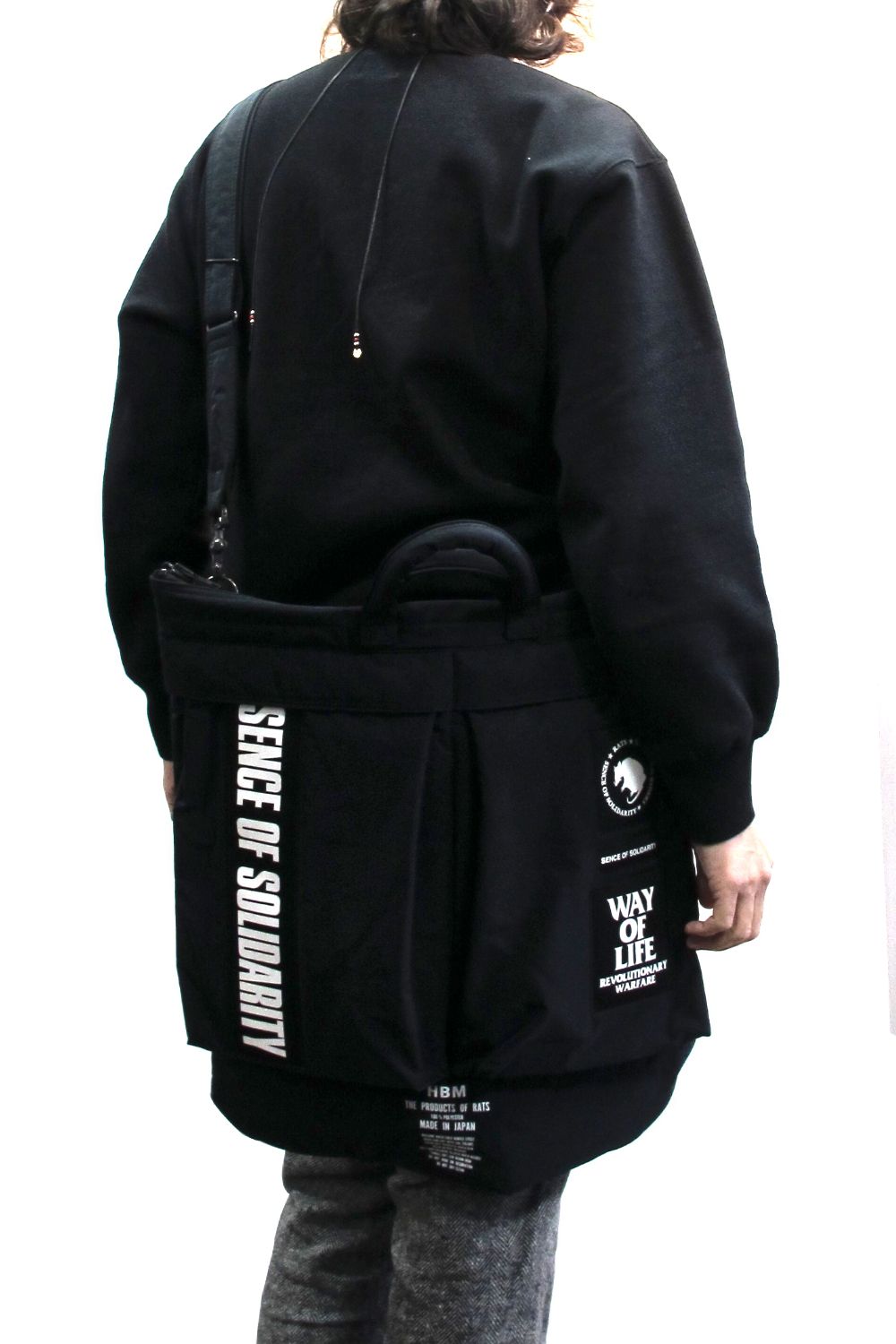 RATS - HELMET BAG TYPE-P (BLACK) / ポーター コラボヘルメットバッグ