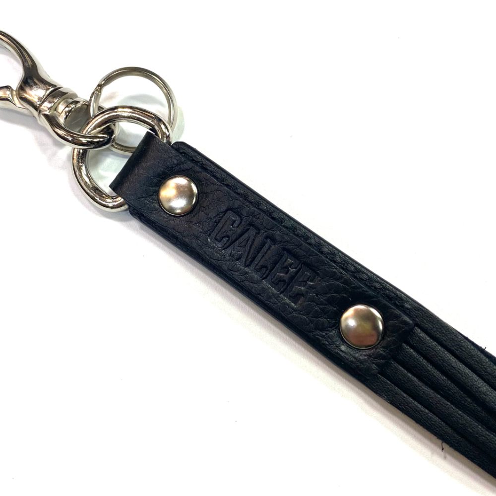 小物 CALEE STUDS LEATHER KEY RING CALEE - STUDS LEATHER ASSORT KEY RING <TYPE 1 > (BLACK A