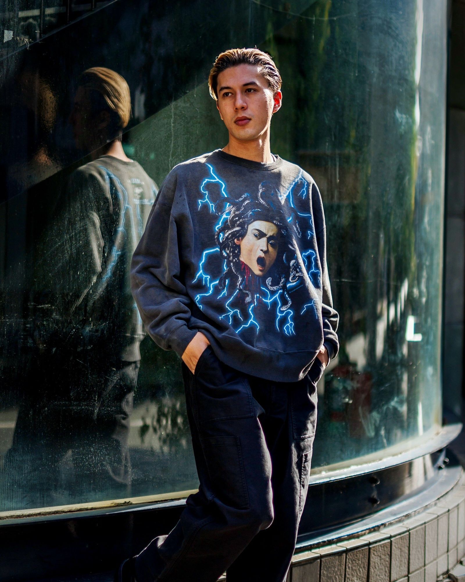 SAINT M×××××× - セントマイケル24AW MEDUSA CREW SWT(SM-YS1-0000-029