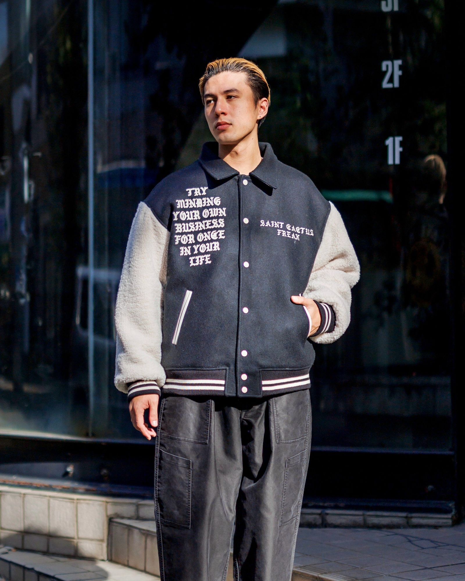 SAINT M×××××× - セントマイケル24AW LMA CP_VARSITY JKT(SM-YS1-0000