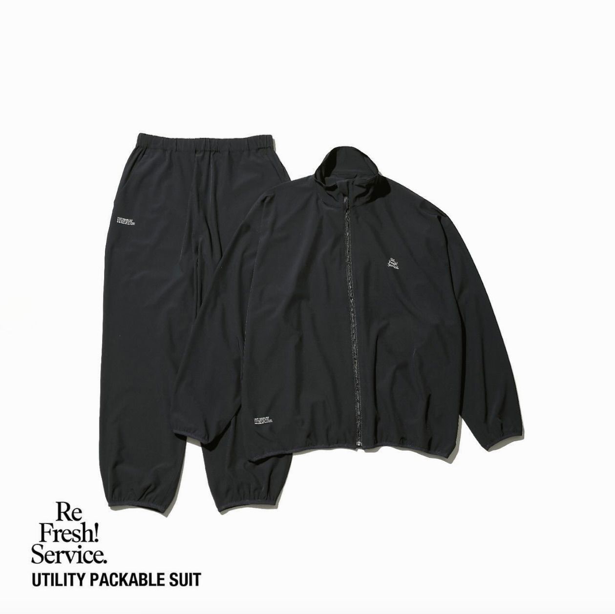 FreshService - ReFresh!Service. “FLEECE TRACK SUIT”(BLACK) | MARK