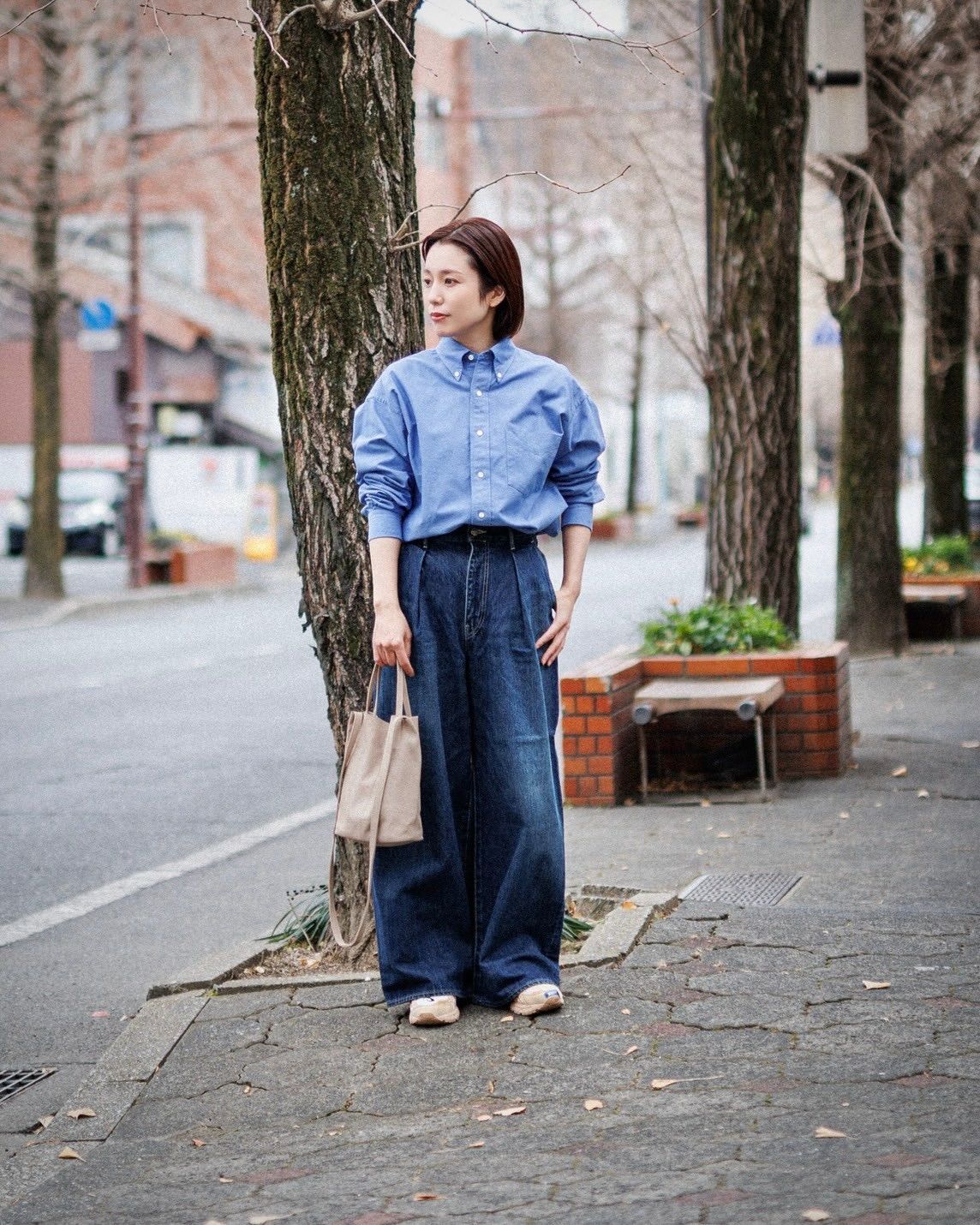 Graphpaper - グラフペーパー26SS Oxford L/S B.D Box Shirt (GM261