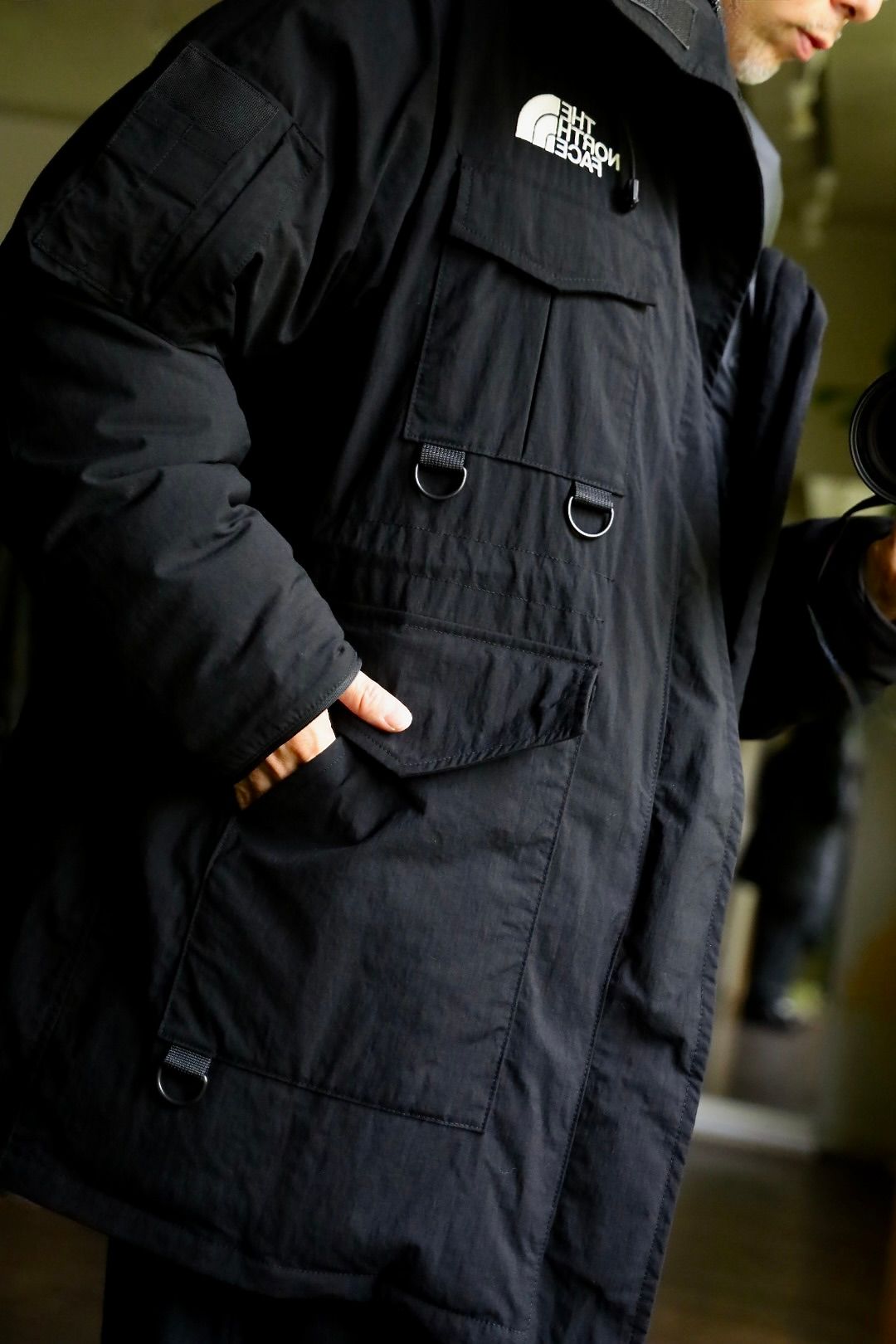 eYe Junya Watanabe MAN×THE NORTH FACEナイロンジャケットスタイル