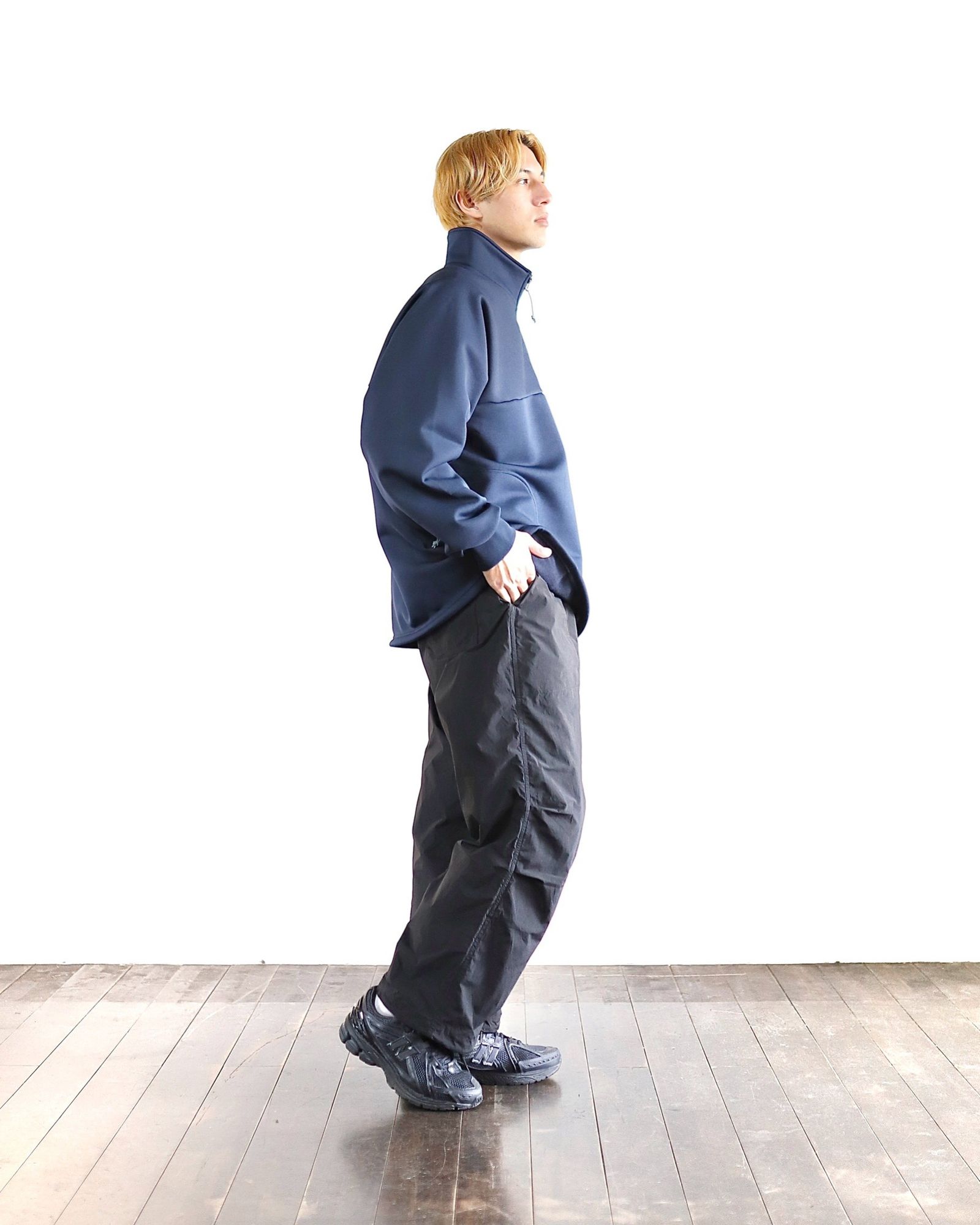 コムデギャルソンオム 24SS 新作ハーフジッププルオーバー スタイル