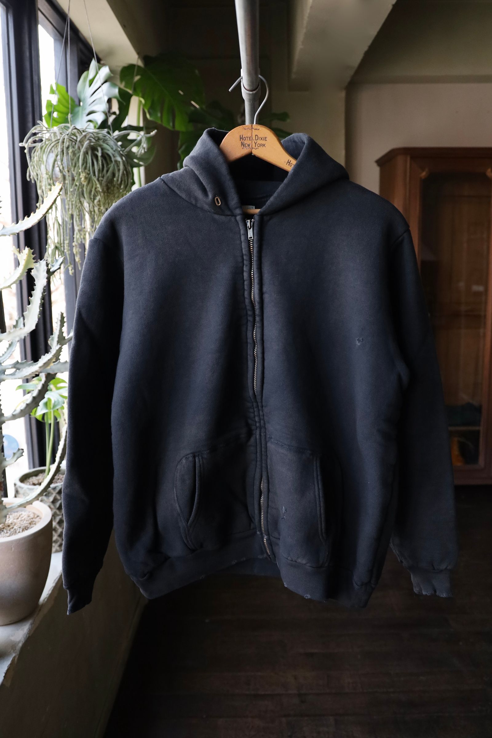 A.PRESSE - アプレッセ Vintage Zip Sweat Hoodie(25SAP-05-09K)BLACK