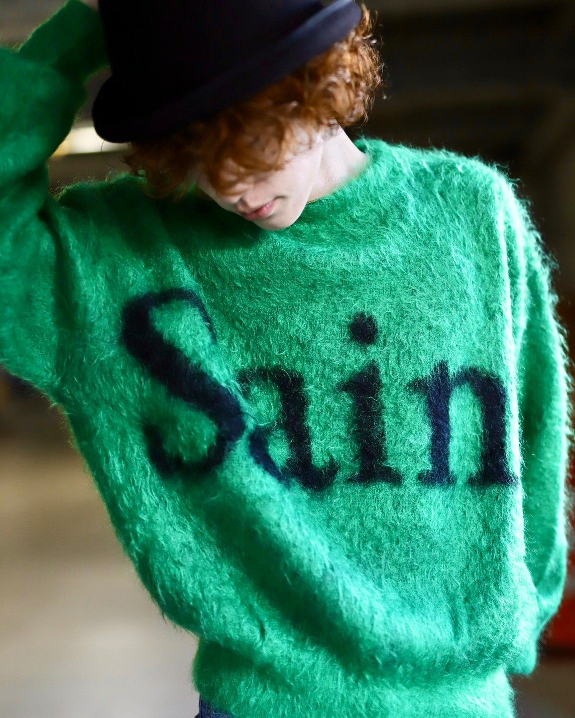 SAINT Mxxxxxx セントマイケル 23AW SAINT CREW NECK KNITスタイル
