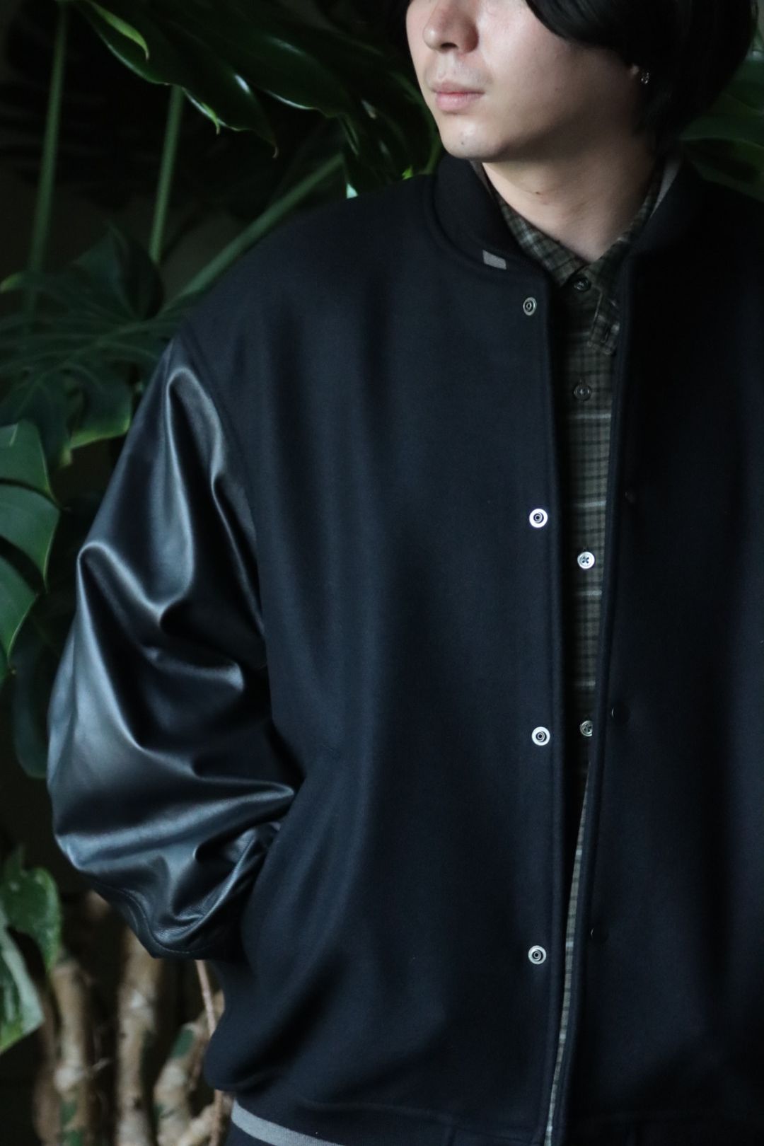 Graphpaper Scale Off Melton Stadium Jacket style.2022.9.10 | 2746