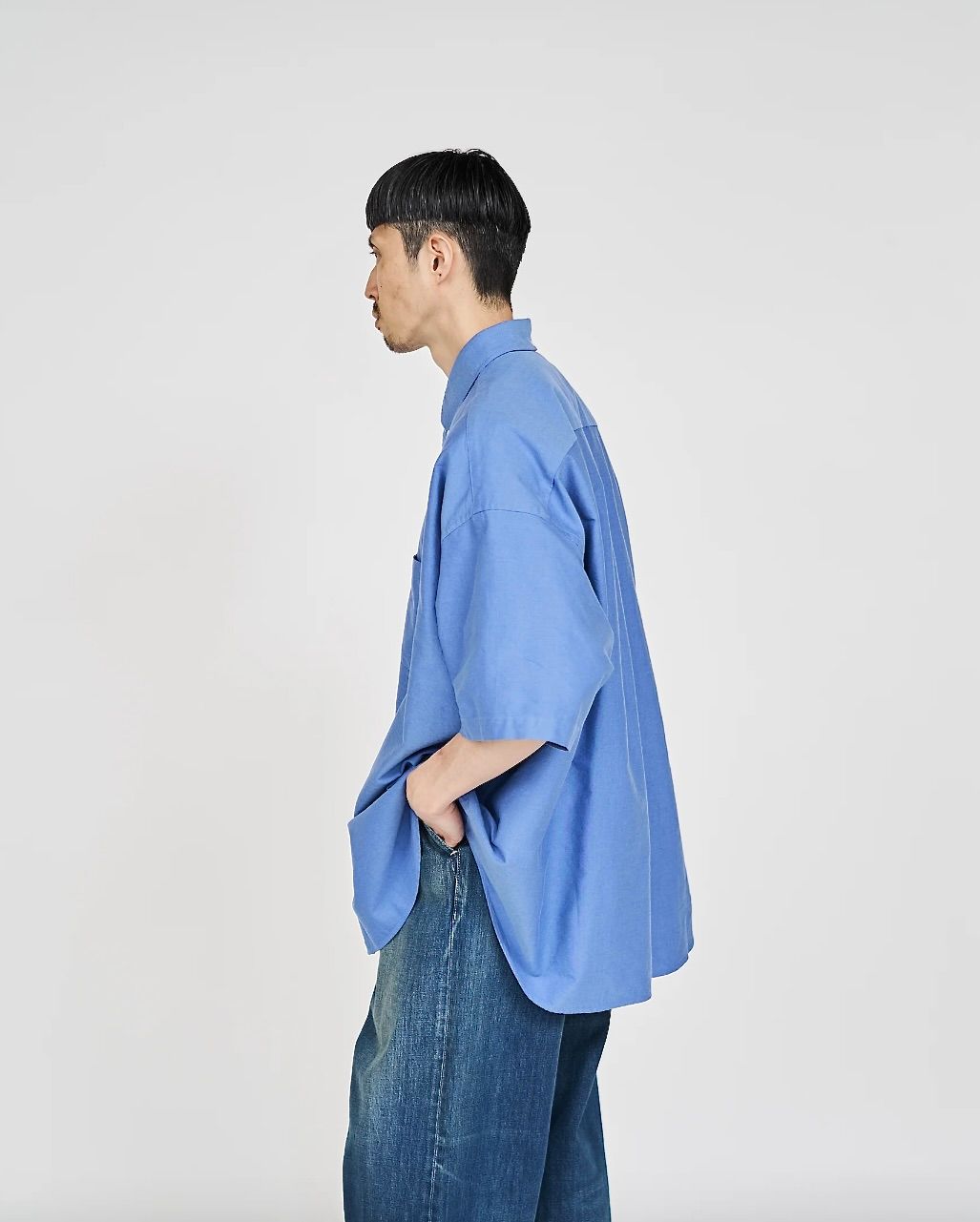 Graphpaper - グラフペーパー Oxford S/S Oversized B.D Shirt(GM252