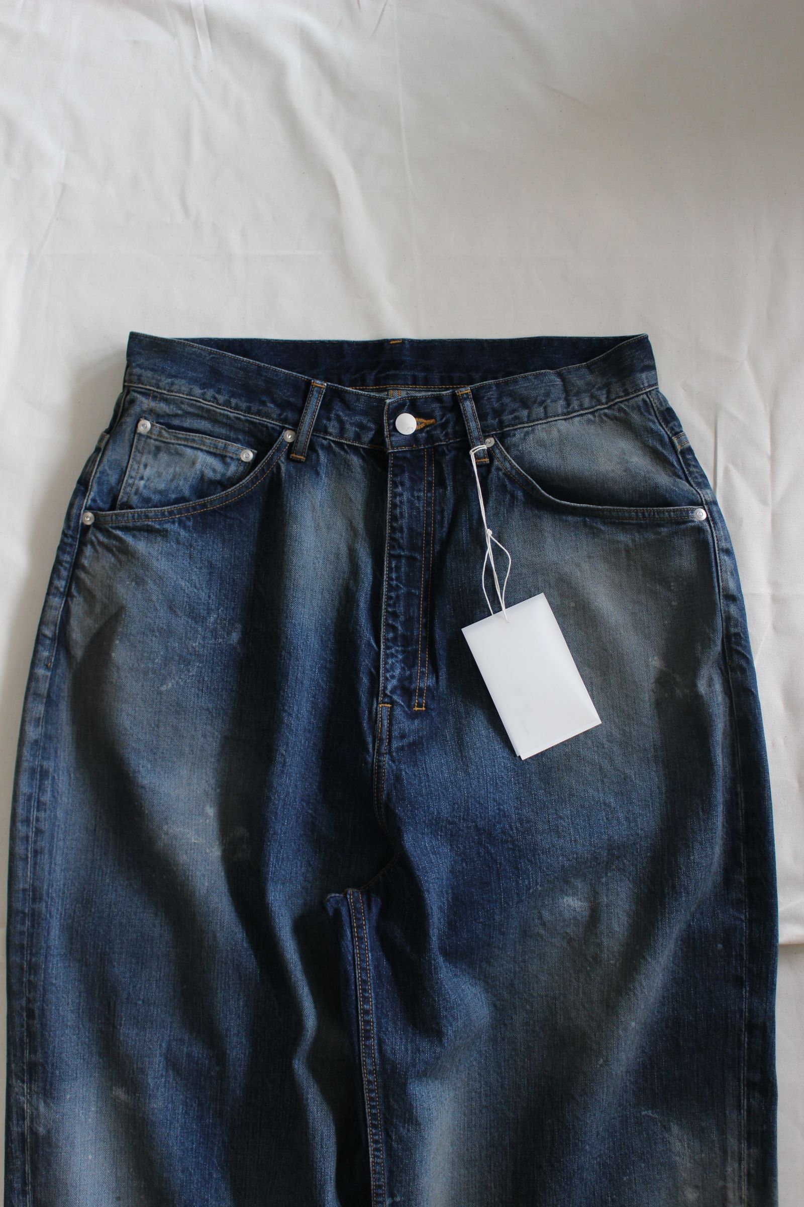 ANCELLM - AGING WIDE 5P DENIM PANTS | BLACK | デニム | NapsNote