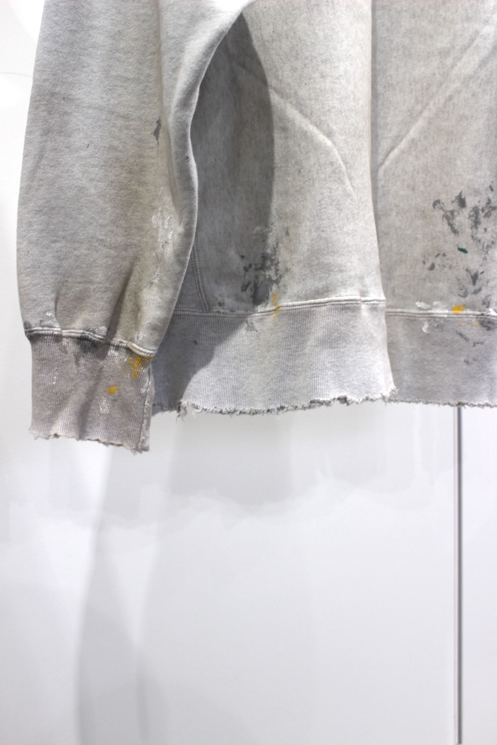 ANCELLM - HAND PAINTING SWEAT SHIRT/ASH GRAY | NapsNote