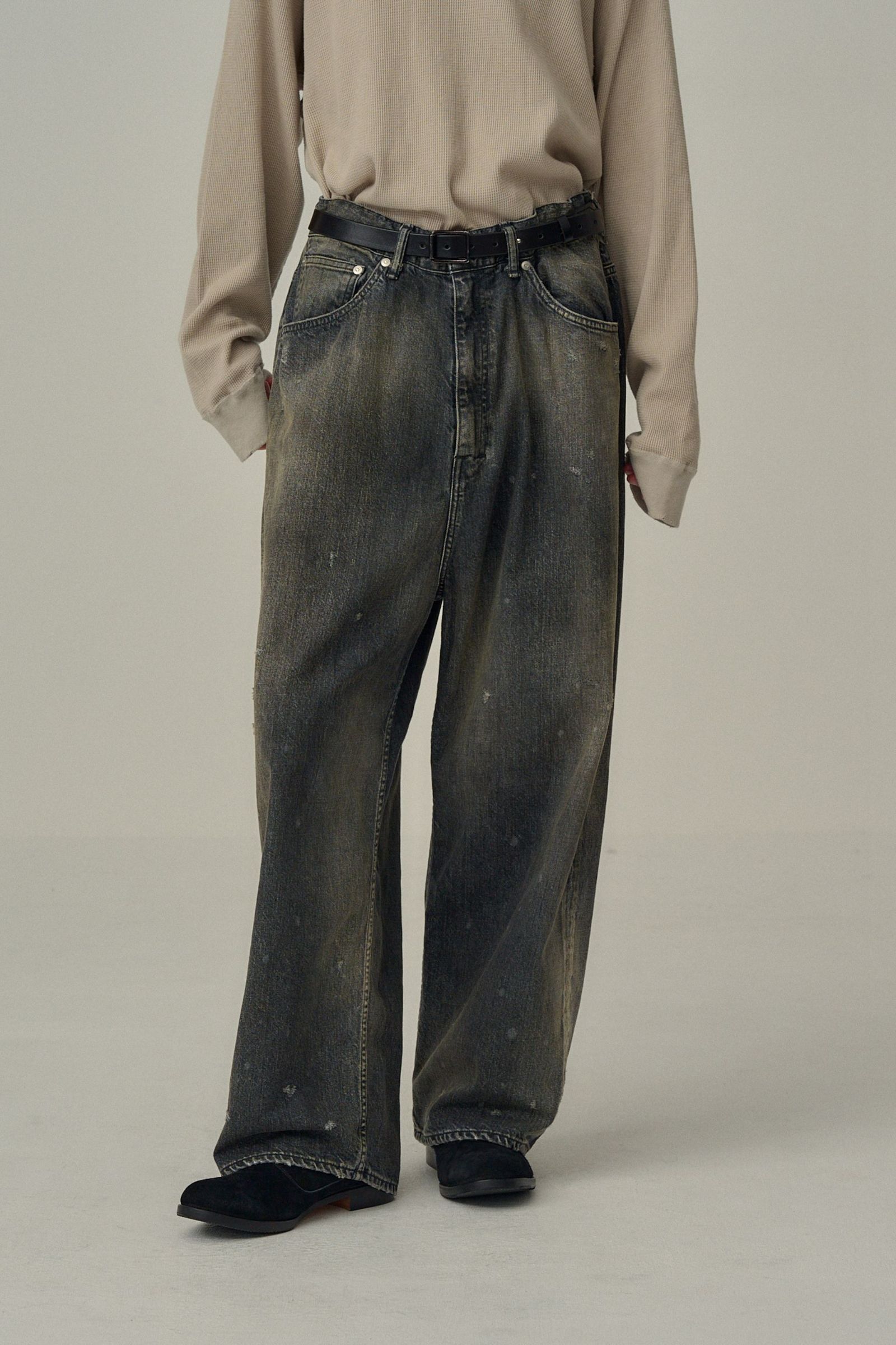 ANCELLM - #05 AGING01 | BLACK | デニムパンツ | NapsNote