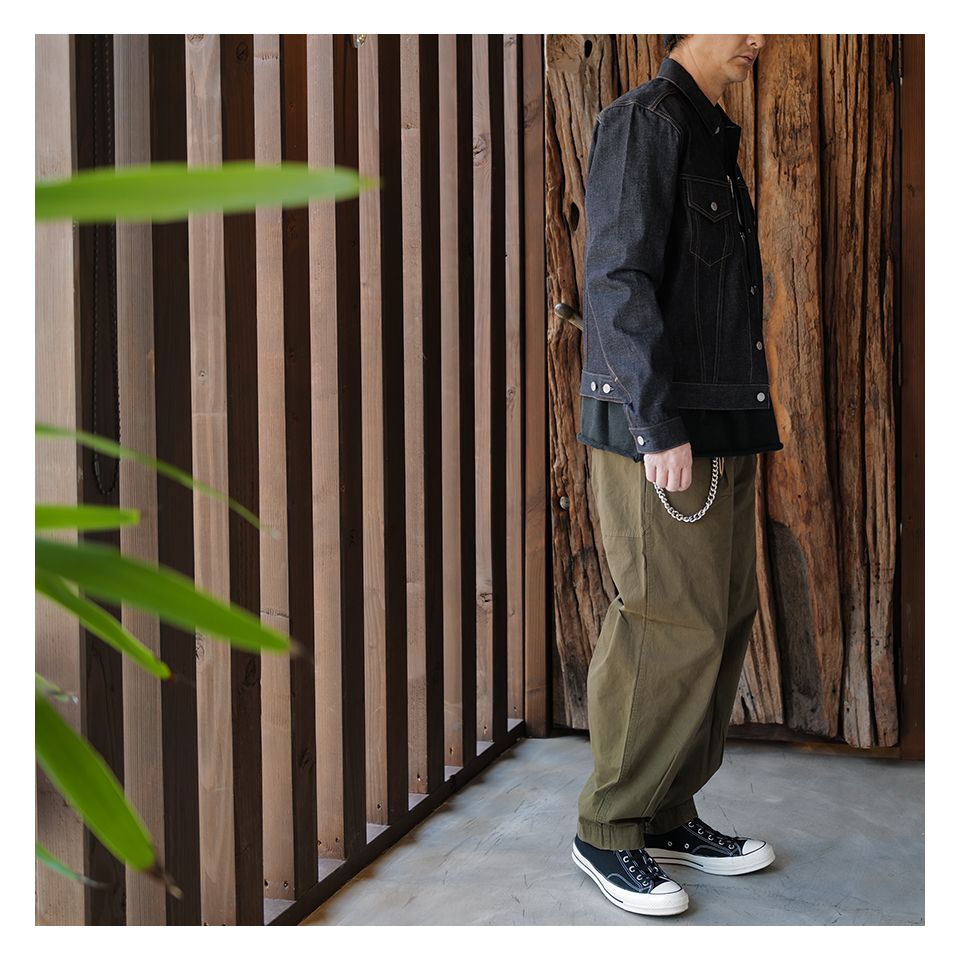 APPLIED ART FORMS - 【LAST1 M】JAPANESE CARGO MILITARY GREEN . | River