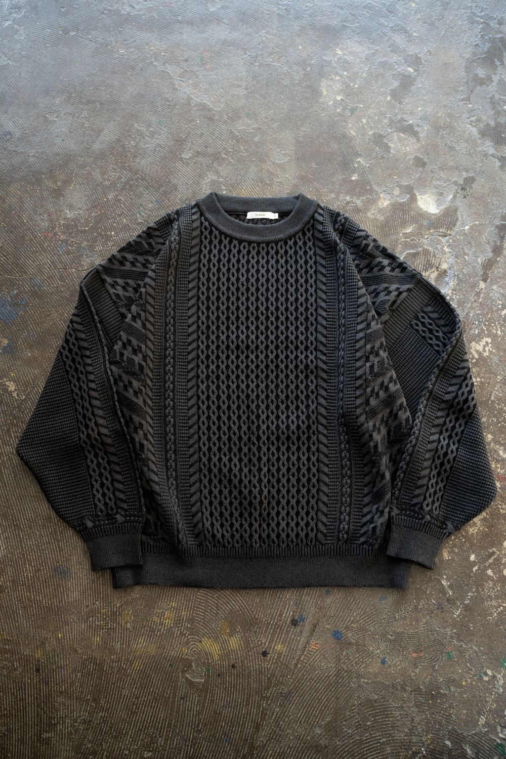 YASHIKI - 【ラスト1点】【25AW】Fubuki Knit(BLACK) | Salty