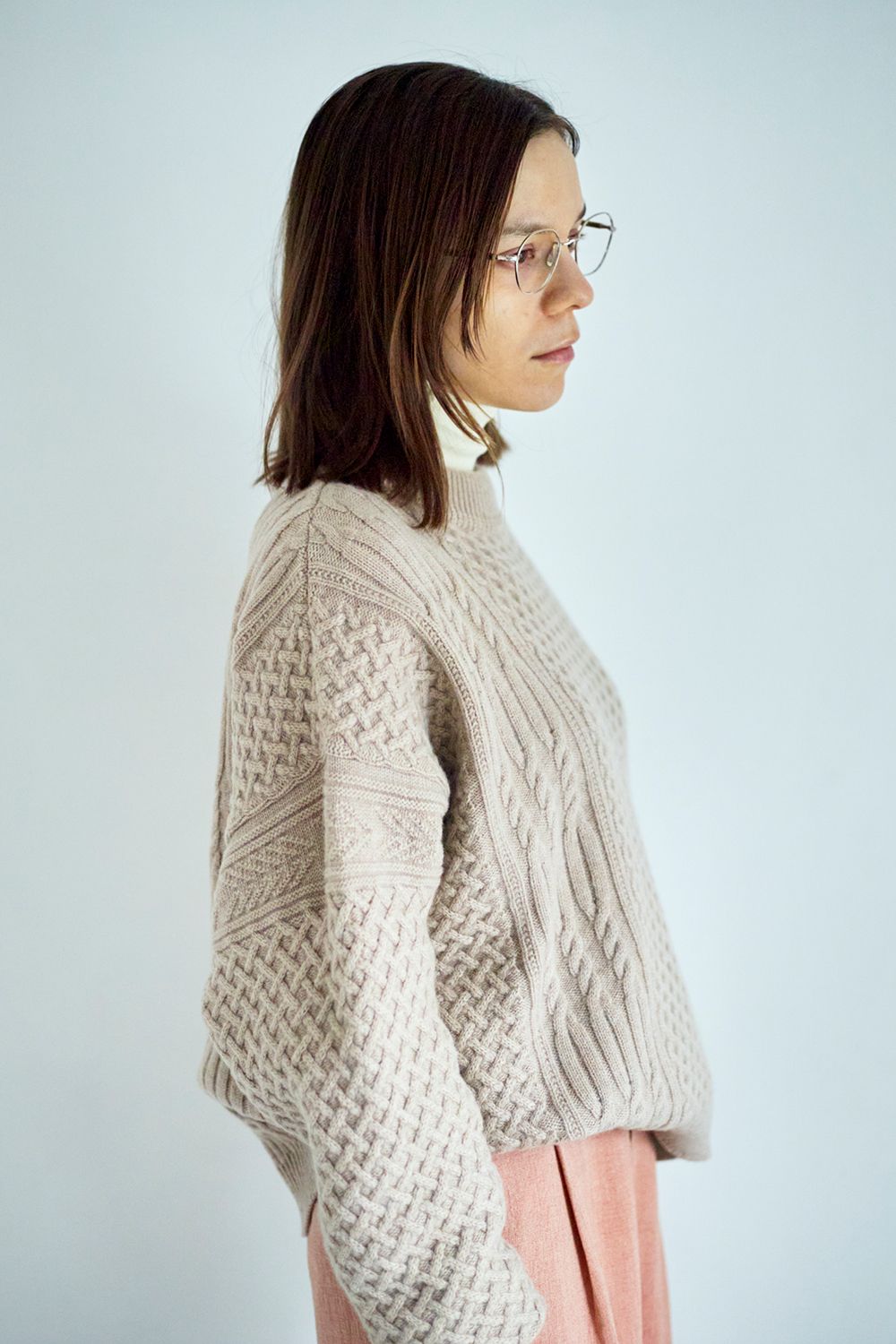YASHIKI - 【ラスト1点】【22AW】Tokei Knit(IVORY) | Salty
