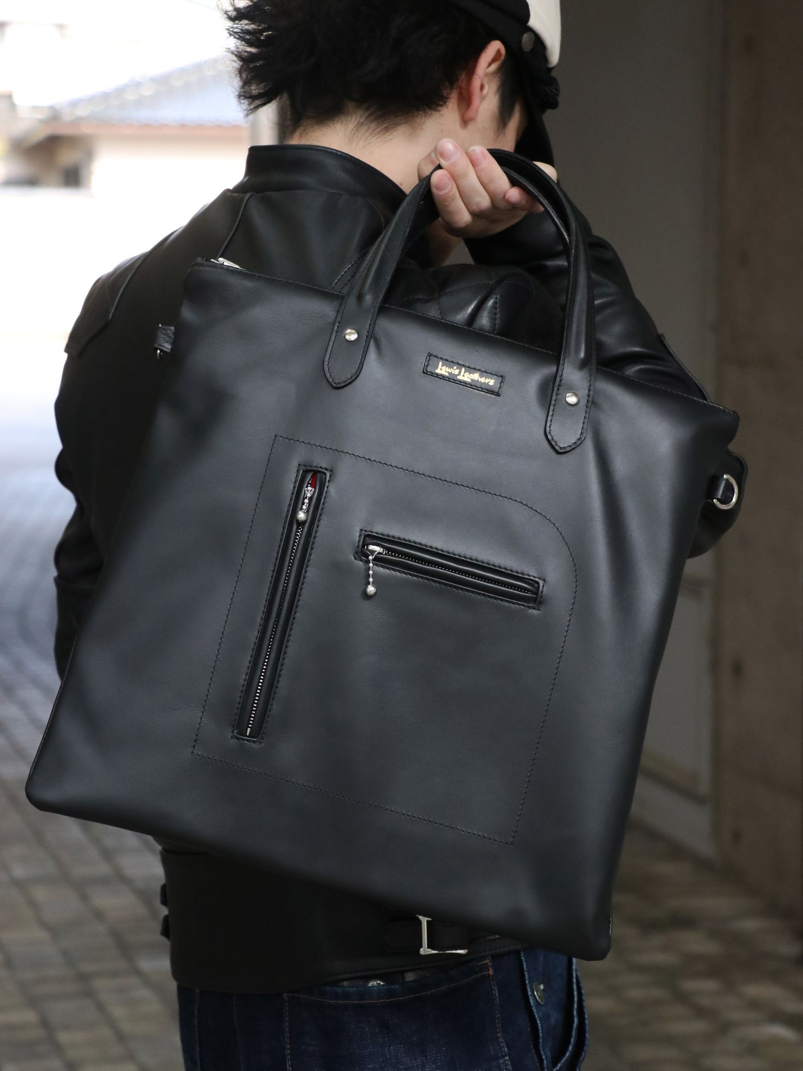 Lewis Leathers - BRONX BAG (BLACK) | SKANDA