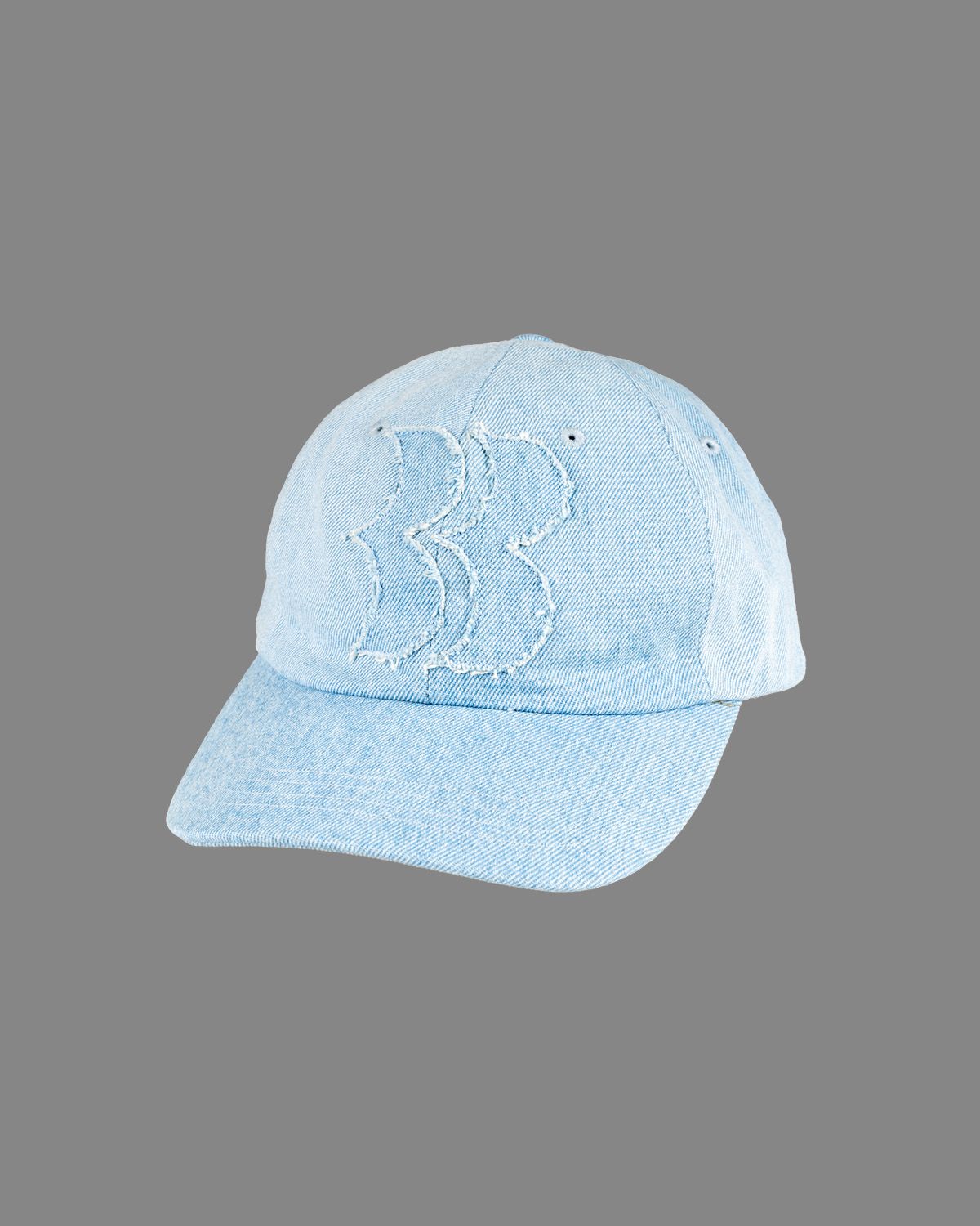 BASICKS - BB Logo Damaged Denim Cap / BBロゴ ダメージキャップ