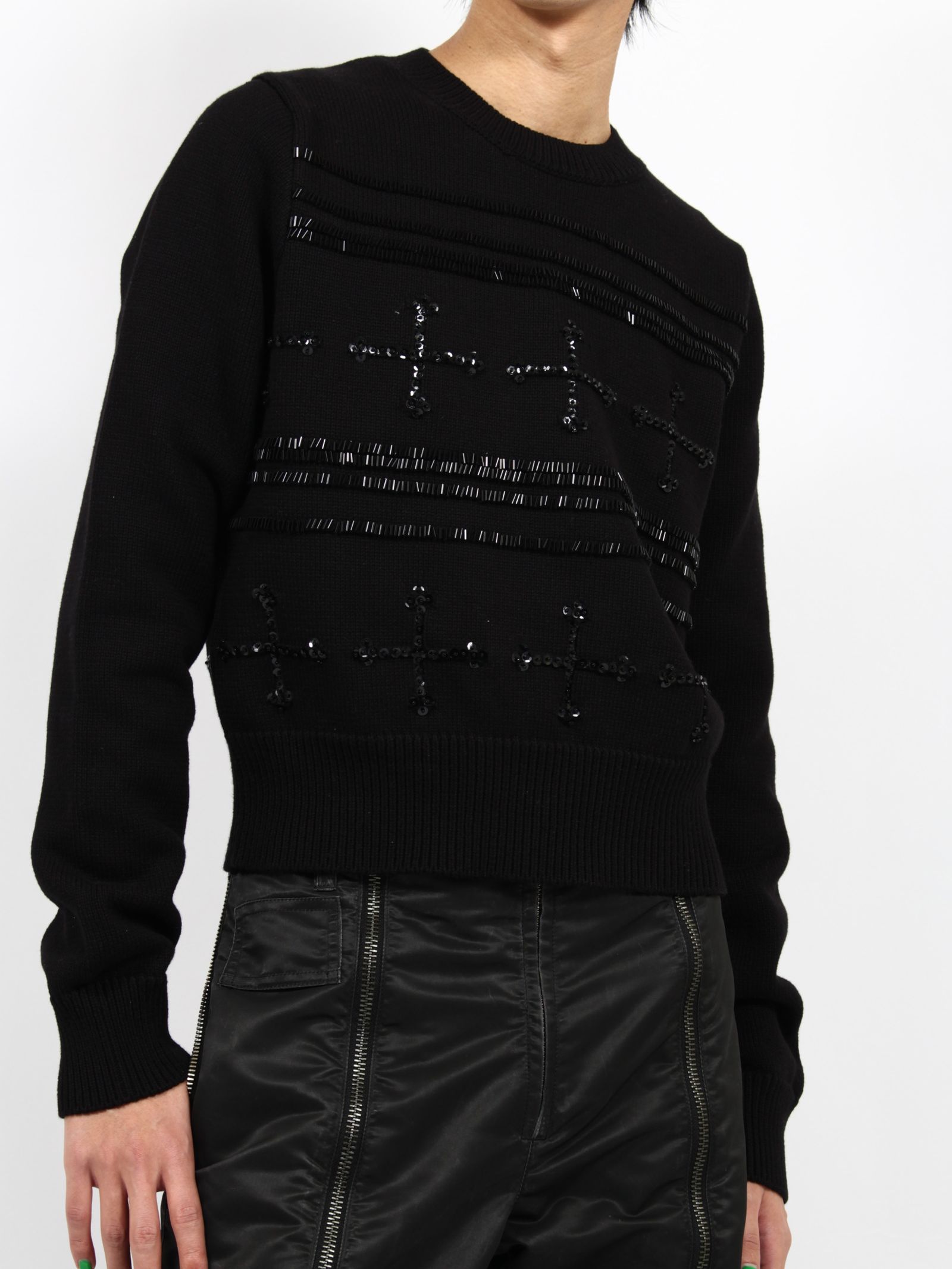 DAIRIKU - 【25SS】ビジュー クロス タイト ニット / BIJOU CROSS TITE