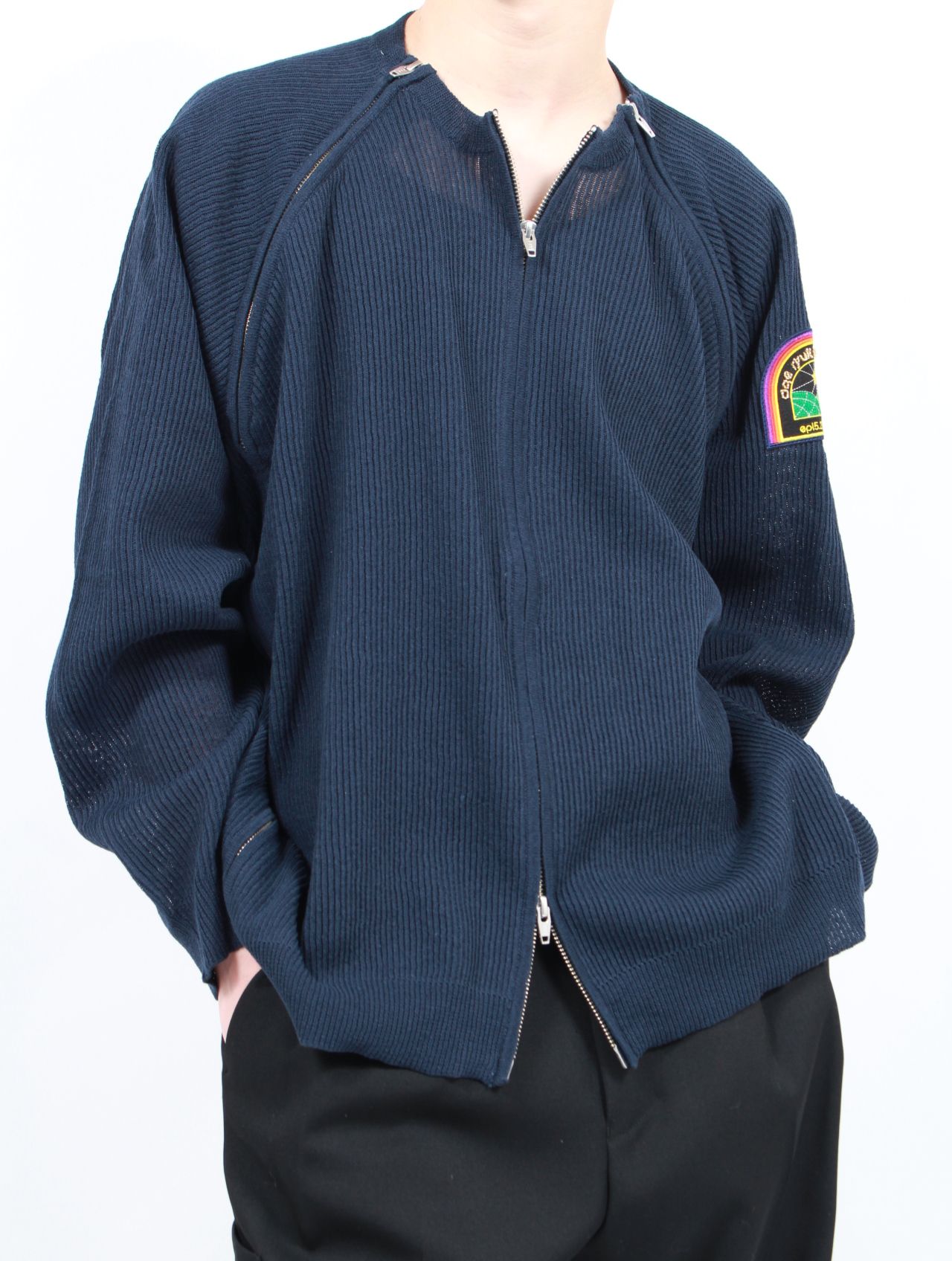 DAIRIKU - 【25SS】3 ジップ リネン ドライバーズ ニット / 3-ZIP