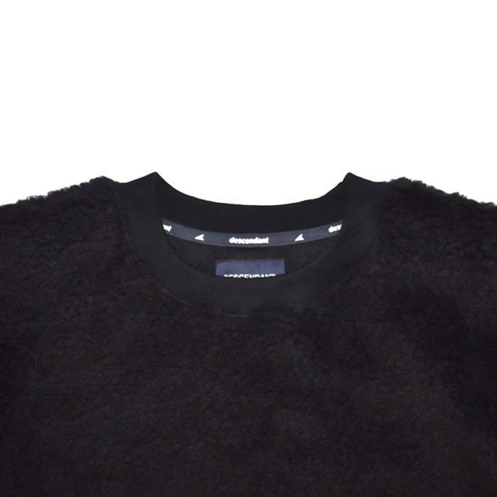 DESCENDANT - HORIZON FLEECE CREW NECK / BLACK | Stripe Online Store
