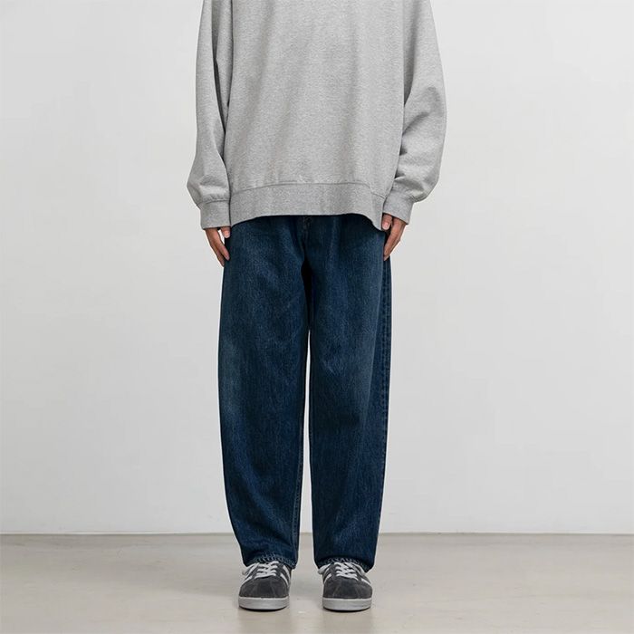 Graphpaper - Selvage Denim Two Tuck Tapered Pants -DARK FADE