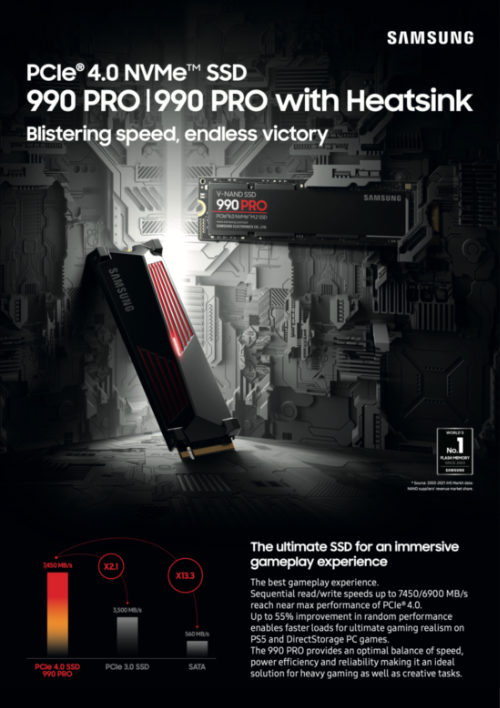 Samsung 990 PROヒートシンク付き | サムスン半導体日本