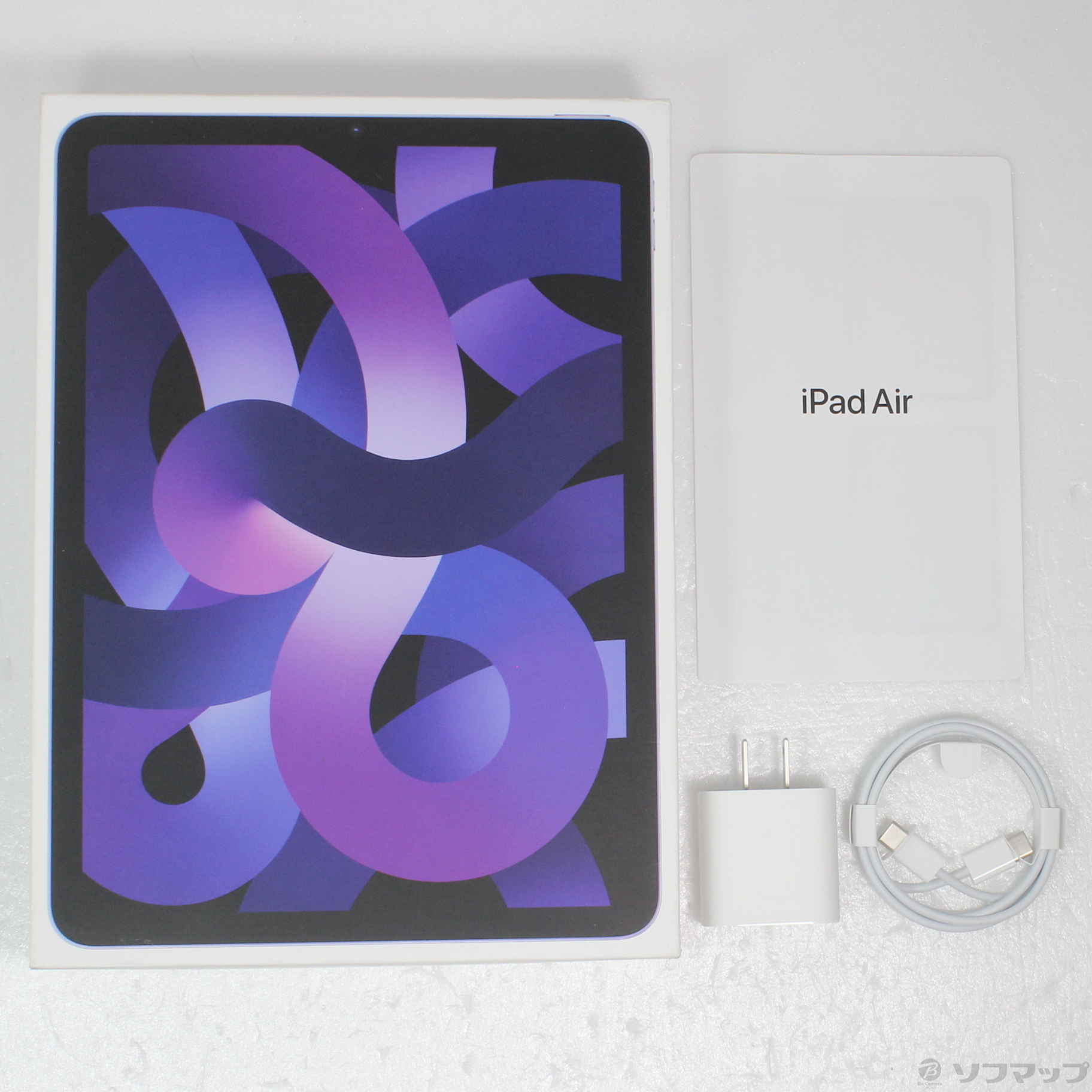 中古】iPad Air 第5世代 256GB パープル MME63J／A Wi-Fi